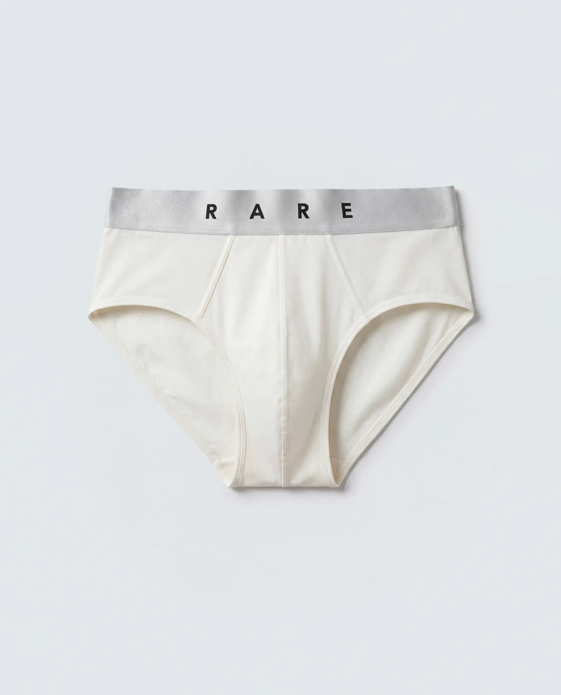 Rare Rabbit Men's Asit Off White Soft Nylon Blend Stretch Briefs