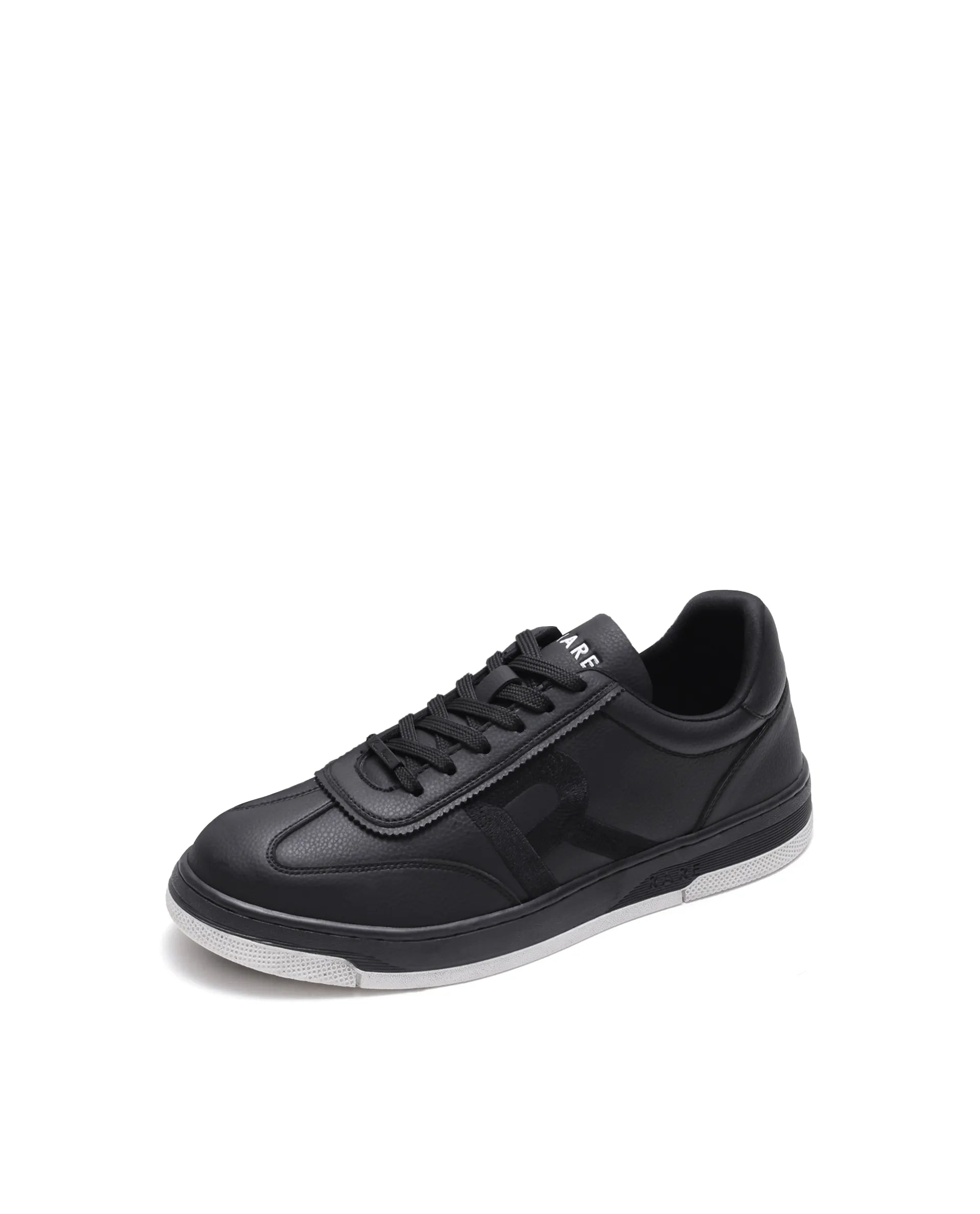 Rarez Men's Aven Black Micro Fiber Regular Sneaker