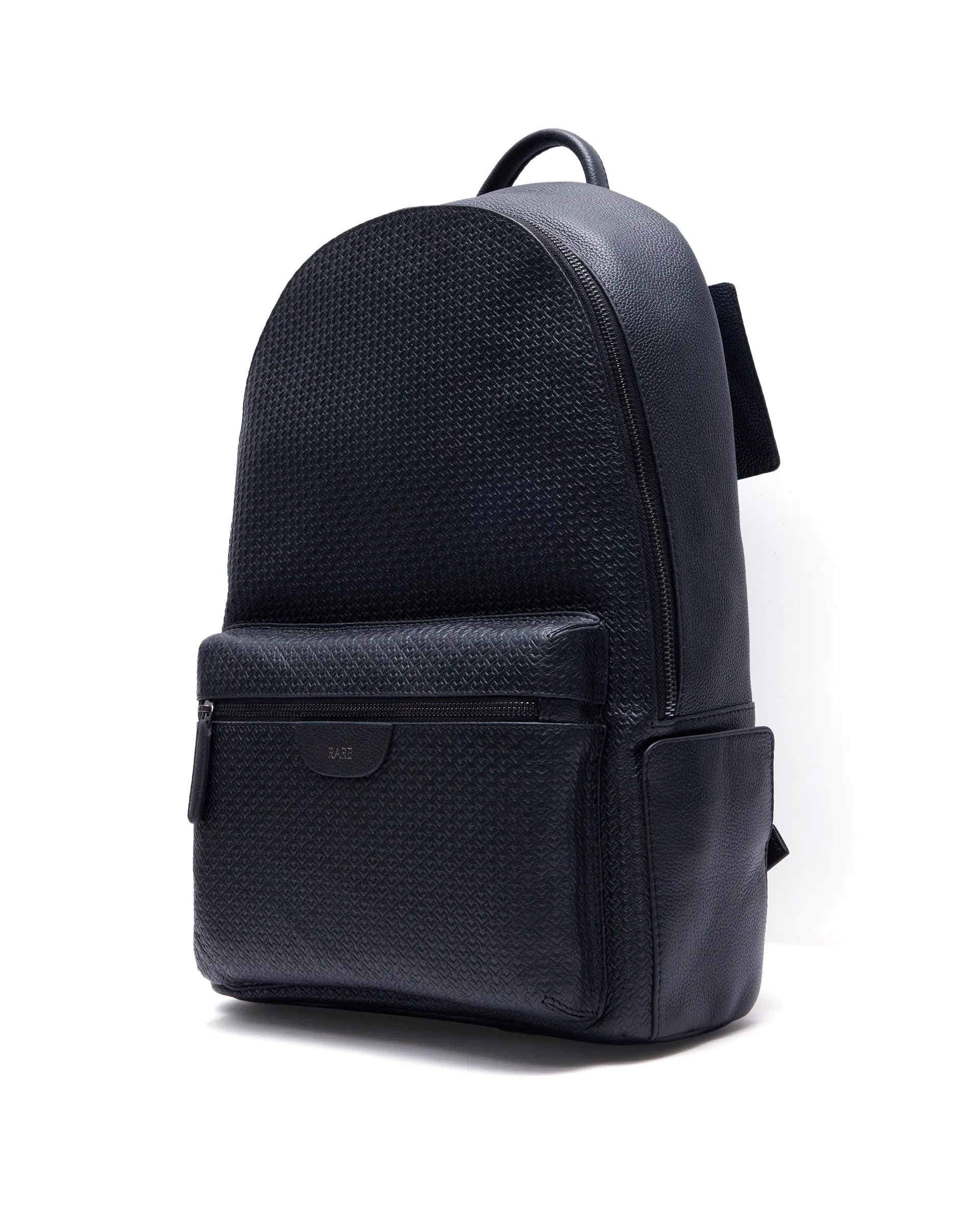 Rare Rabbit Men Axiel Black Leather Bags