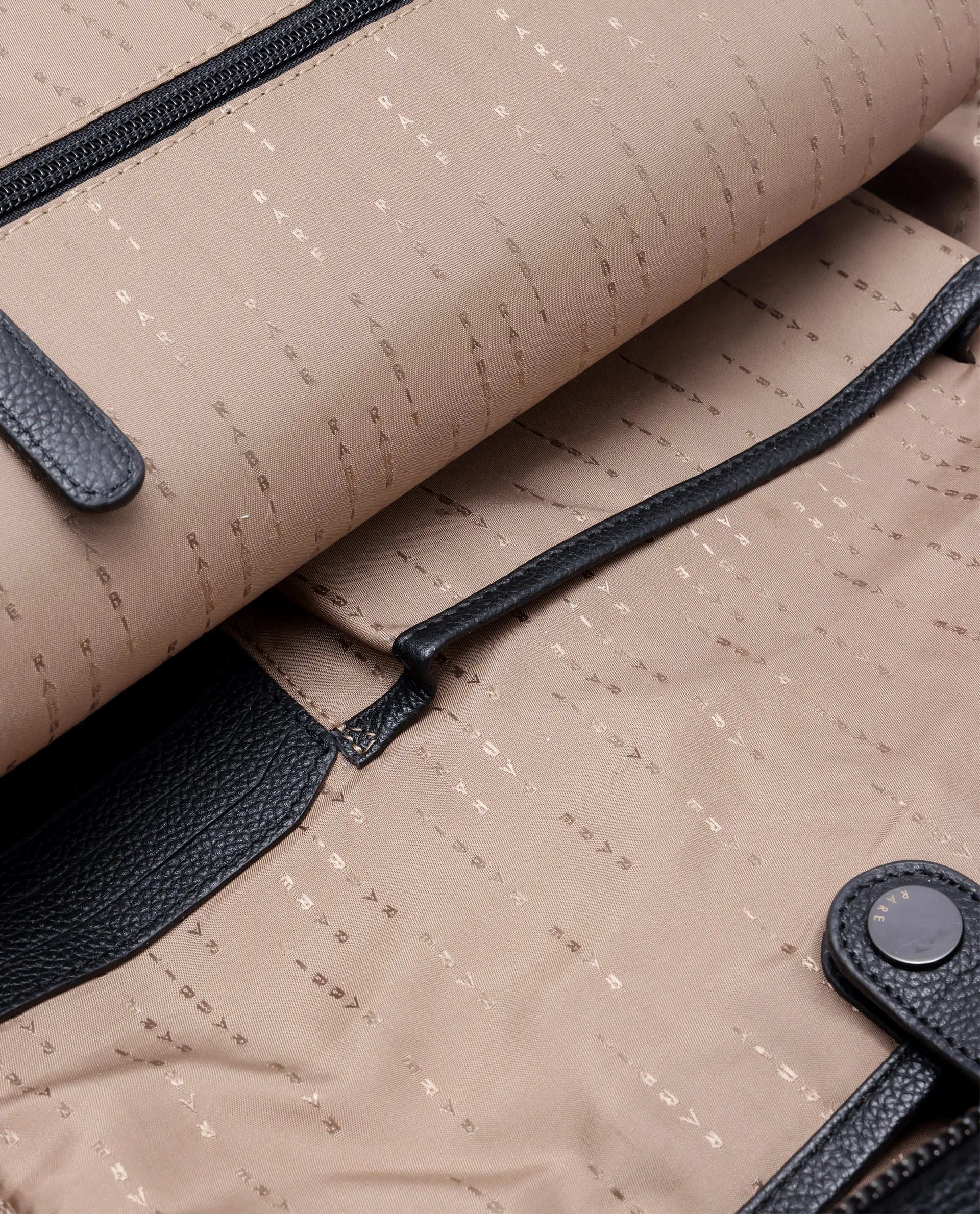 Rare Rabbit Men Axiel Black Leather Bags