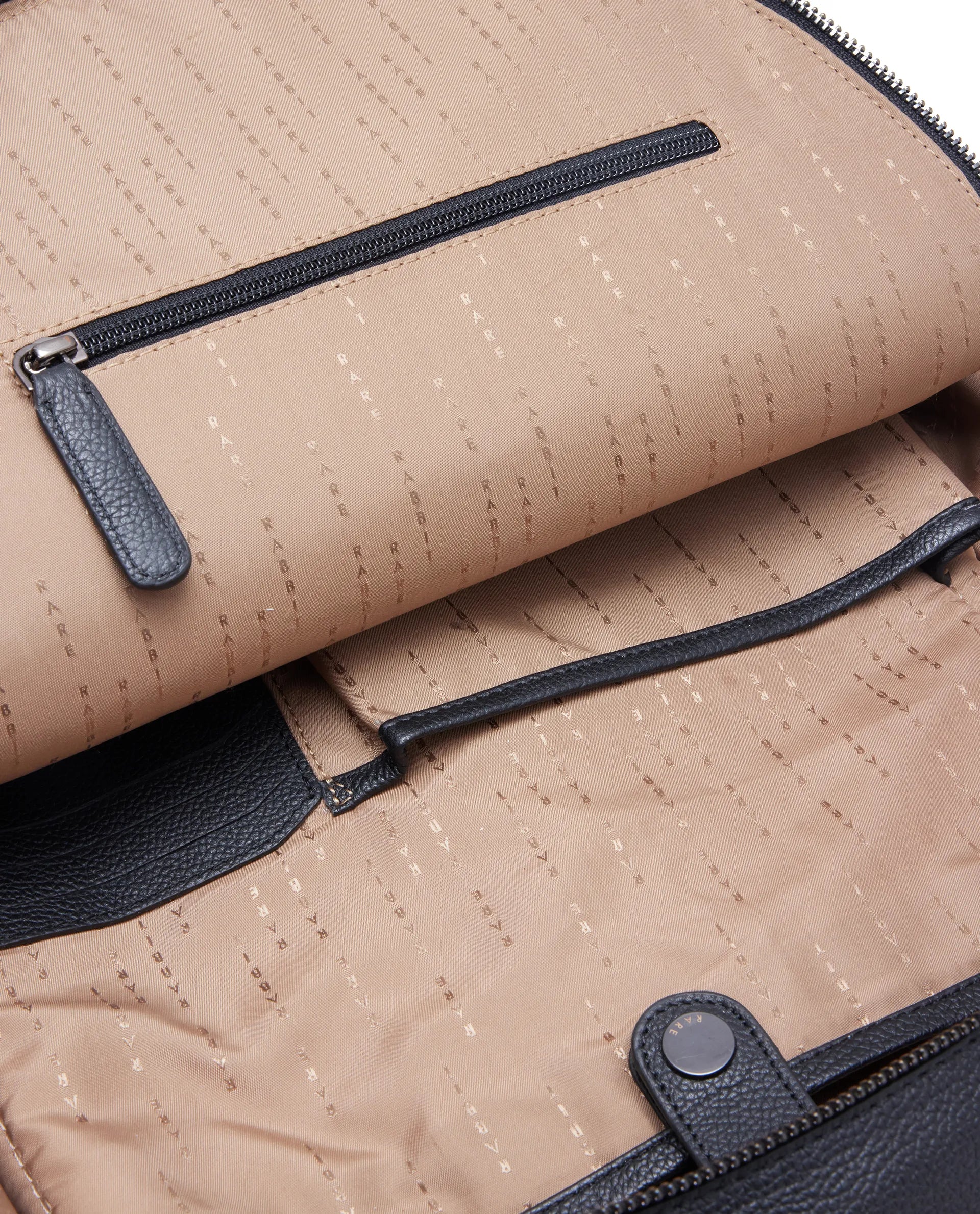 Rare Rabbit Men Axiel Black Leather Bags