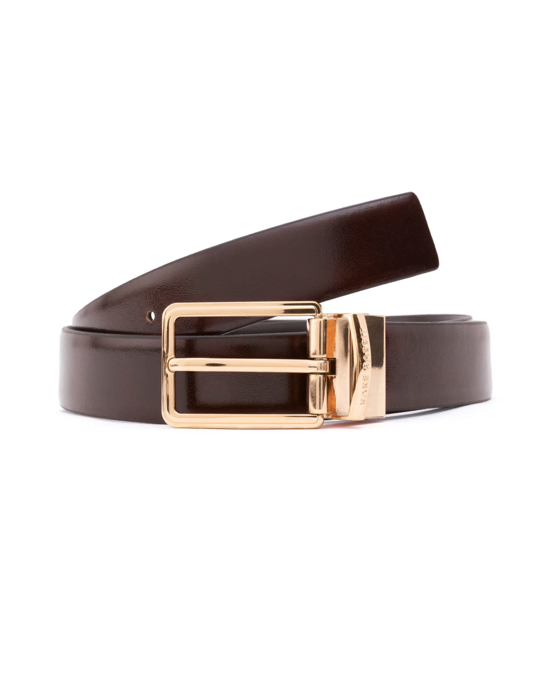 Rare Rabbit Men'S Saint Brown Belt Leather