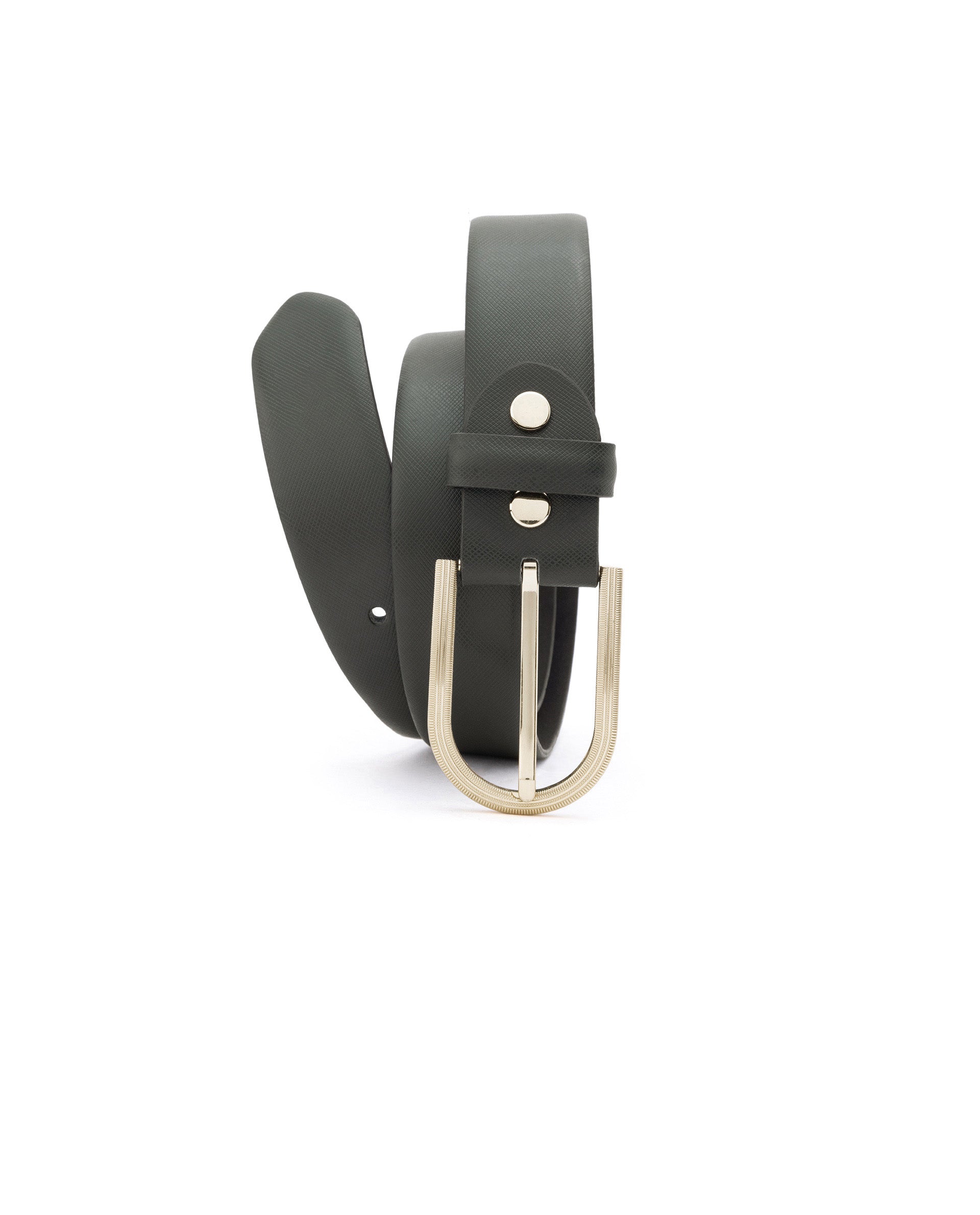 Luxur- Safiano Leather Belt - Blue