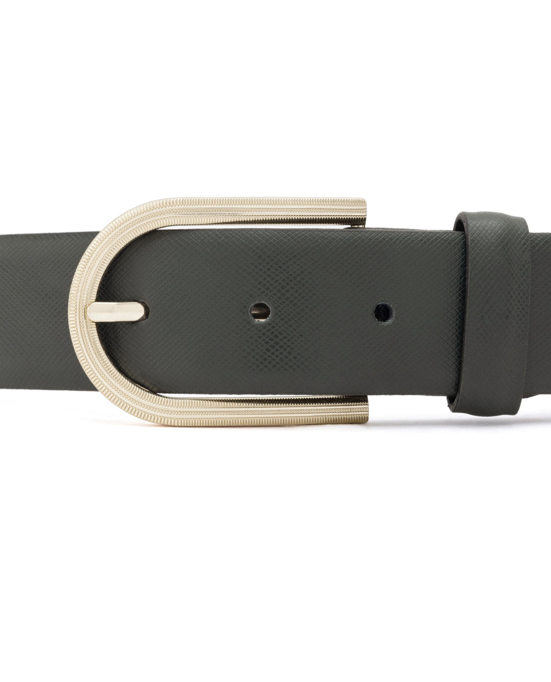 Luxur- Safiano Leather Belt - Blue