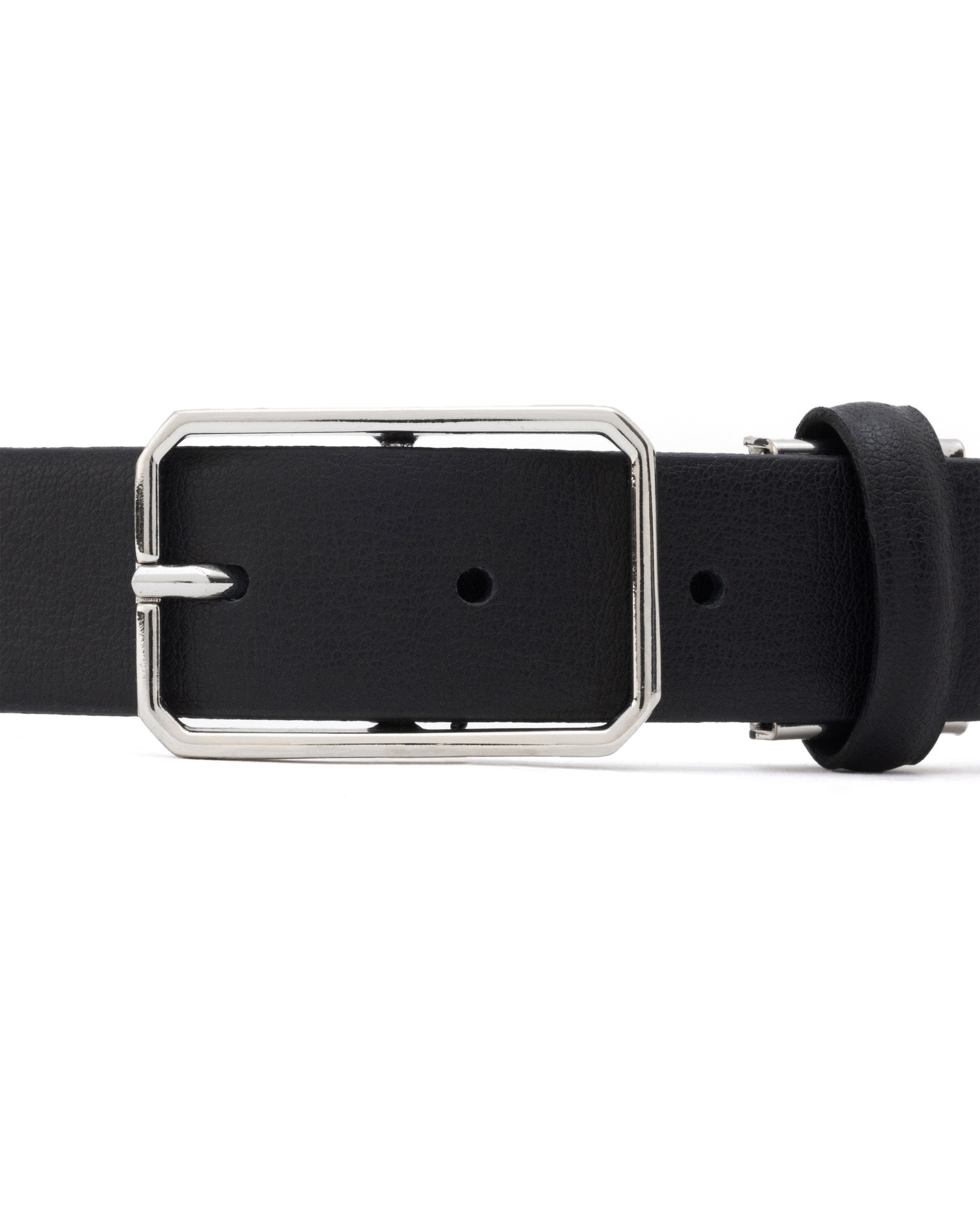 Rare Rabbit Men'S Cult Black Belt Leather