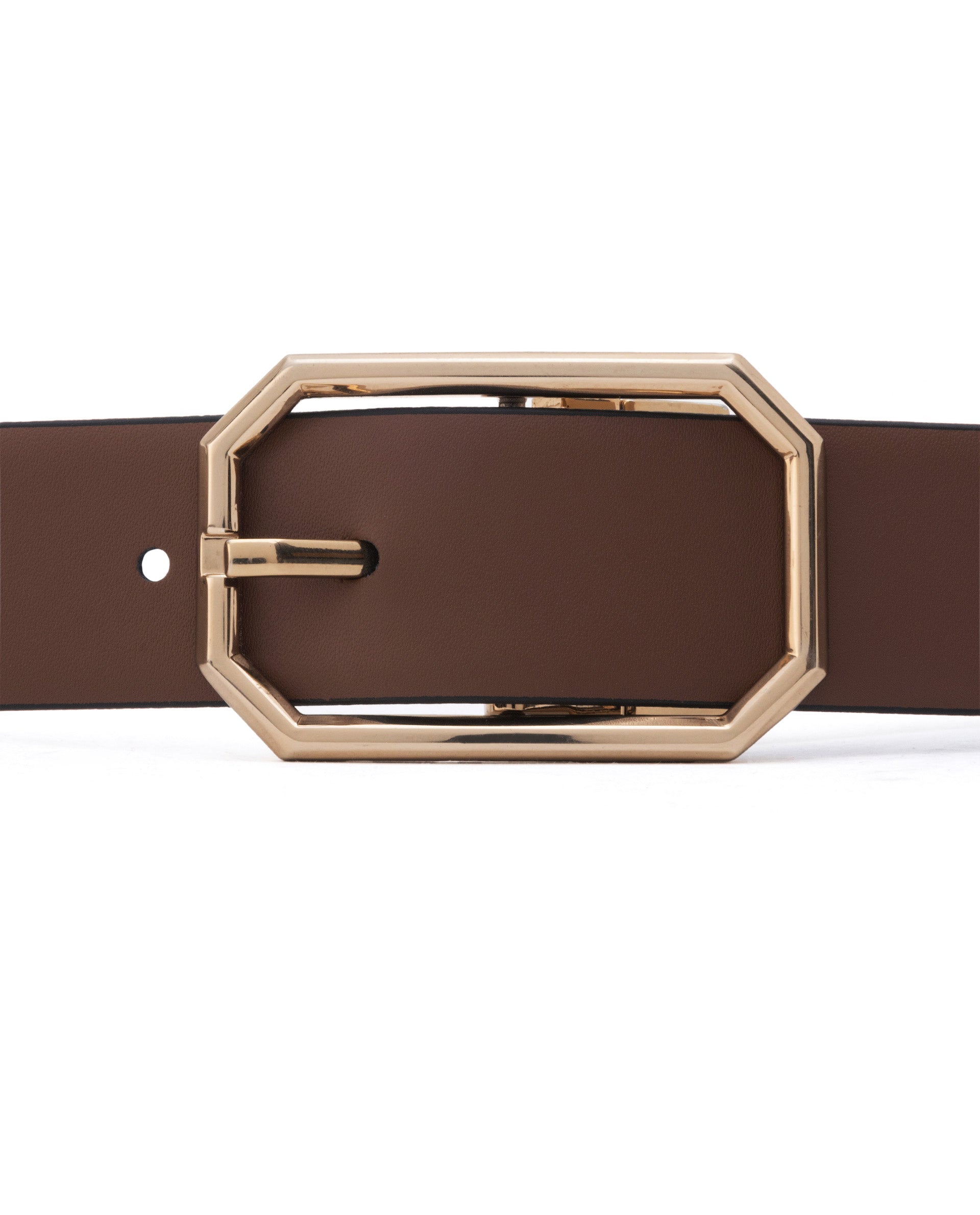 Rare Rabbit Men'S Liono Black Belt Leather