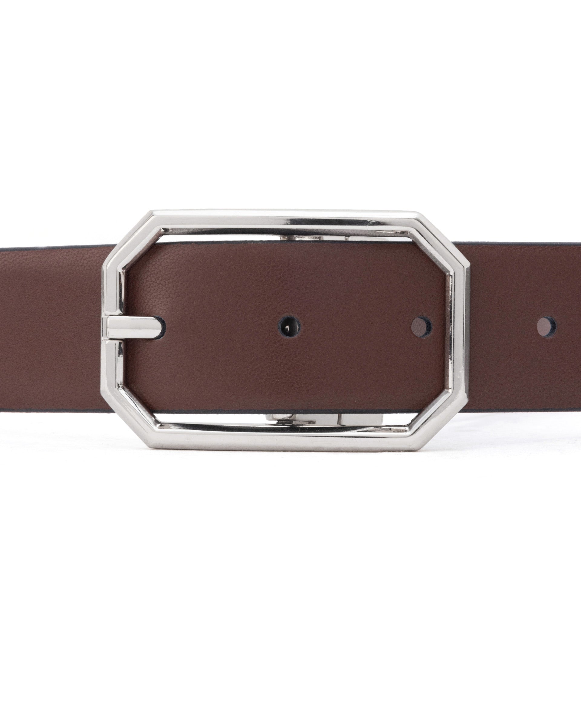 Rare Rabbit Men'S Lionor Black Belt Leather