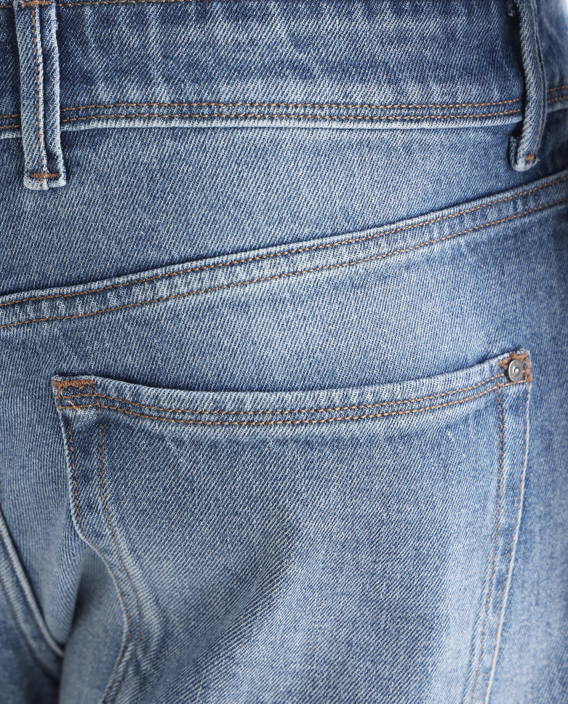 Rare Rabbit Men's Bagg-2 Blue Cotton Plain Morris Regular Fit Jeans