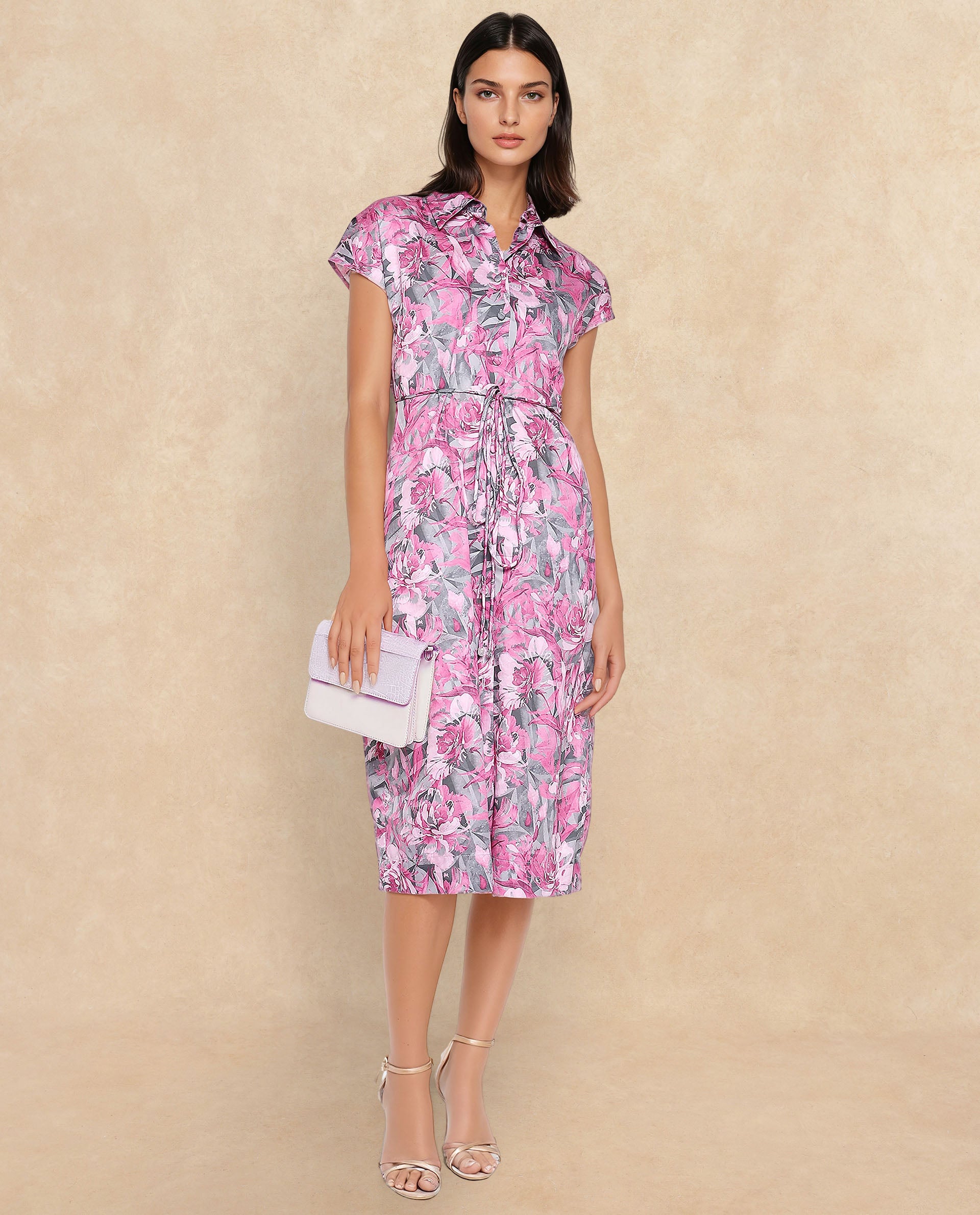 Rareism Women Berlong Multi Print Dress