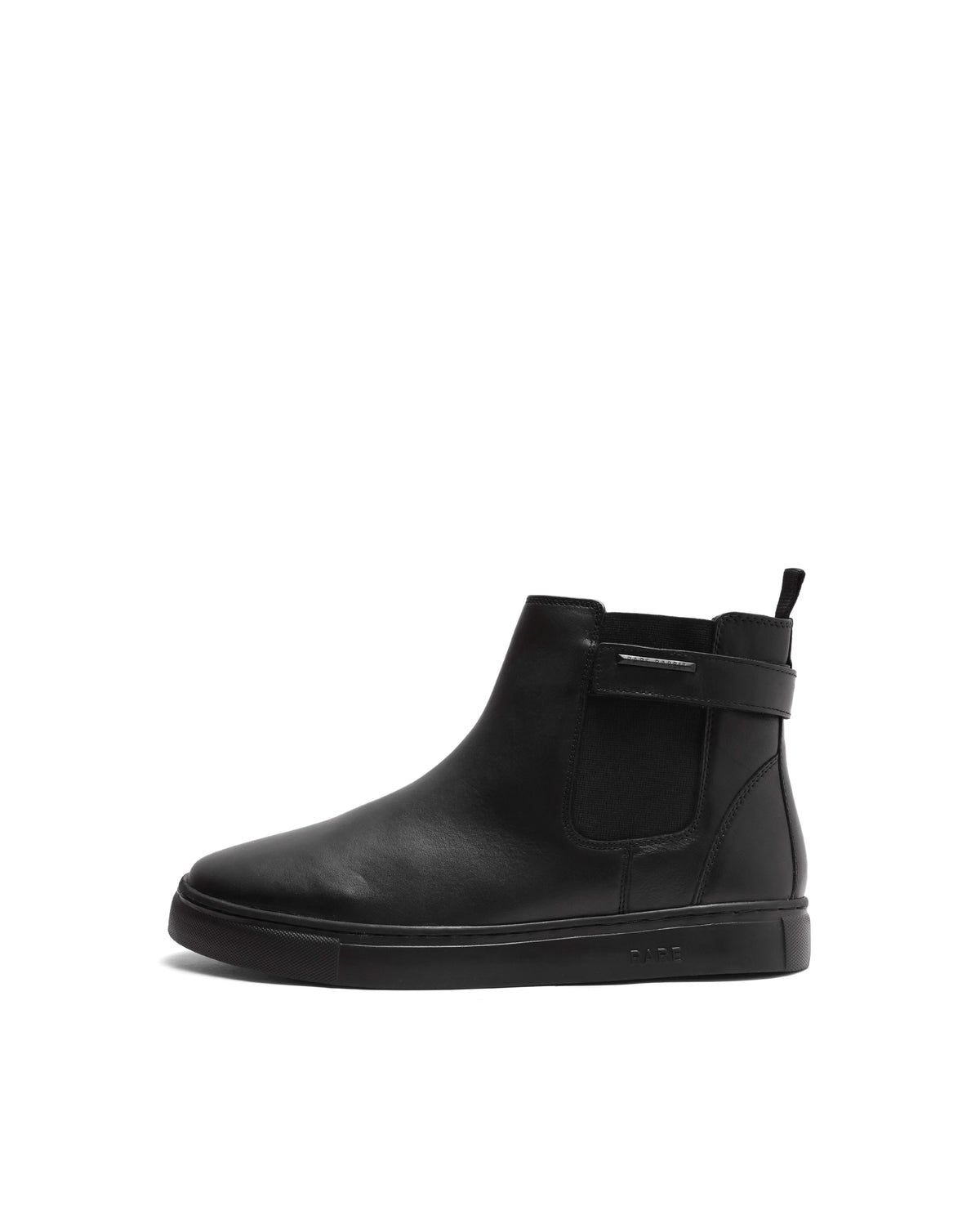 Rarez Men's Berus-L Primary Black Leather Regular Boots