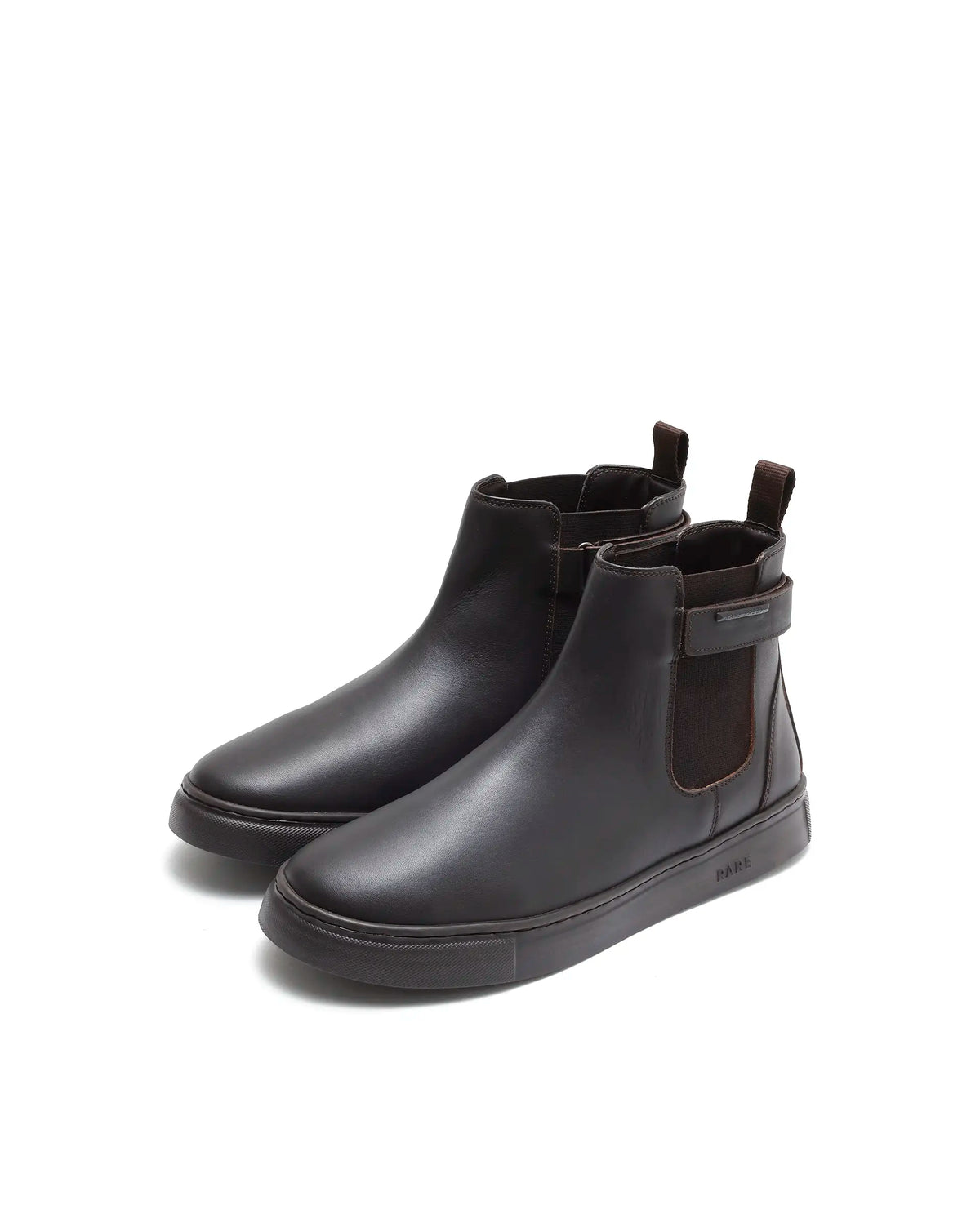 Rarez Men's Berus-L Primary Coffee Leather Regular Boots