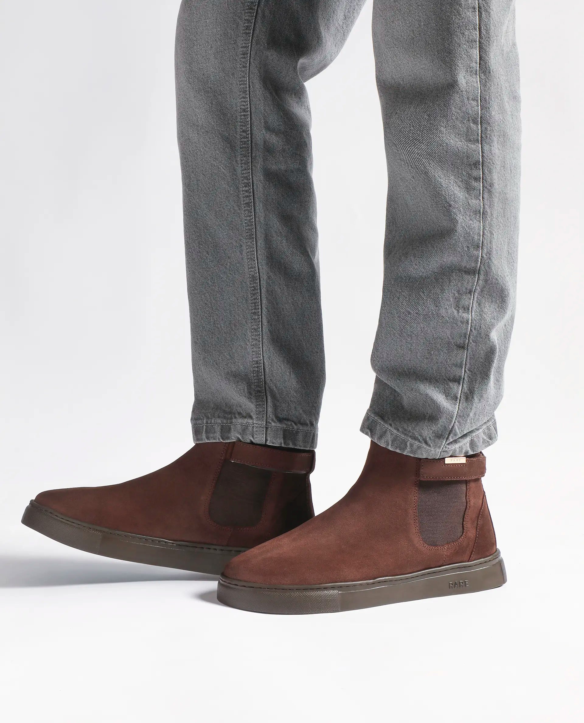 Rare Rabbit Men Berus Dark Brown Suede Lace-Up Closure Shoes