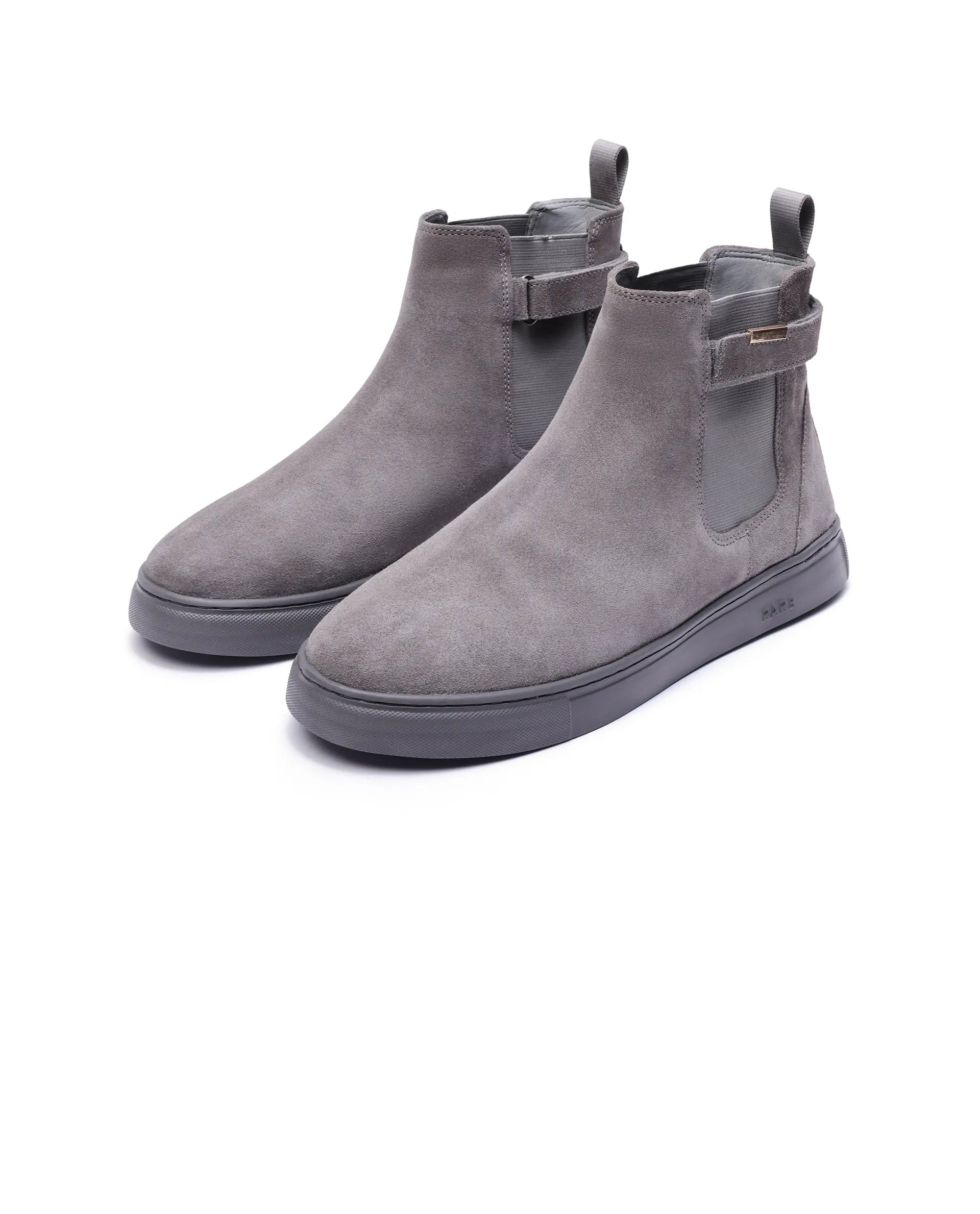 Rare Rabbit Men Berus Grey Suede Lace-Up Closure Shoes