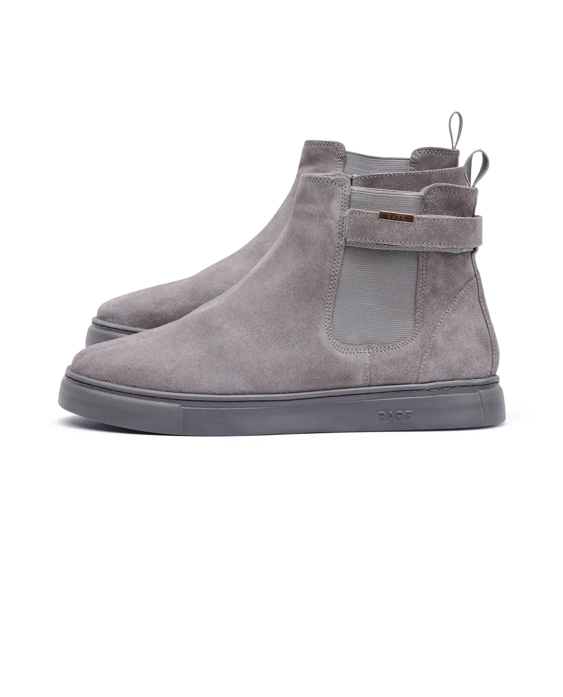 Rare Rabbit Men Berus Grey Suede Lace-Up Closure Shoes