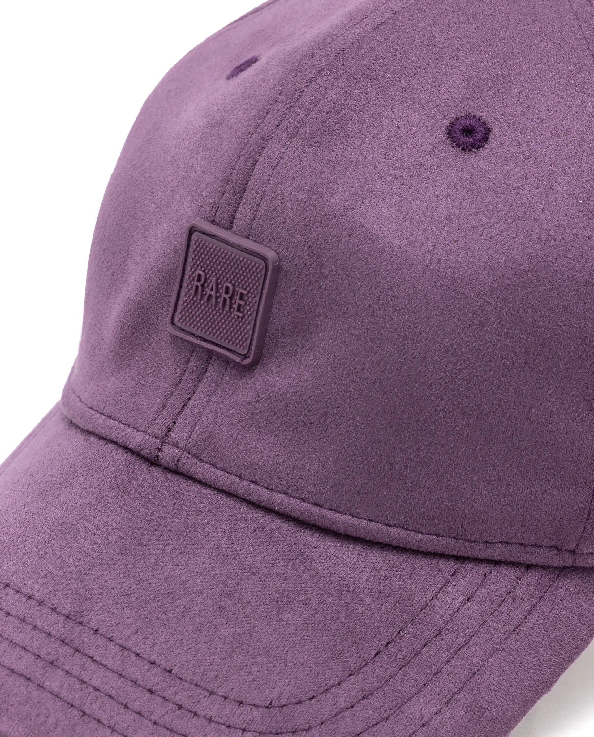 Rare Rabbit Men Bolem Purple Monotone Color Silicone Badge Branding Cap