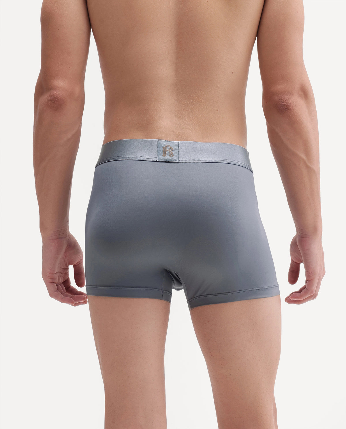 Rare Rabbit Men's Bovolo Brown/Maroon/Off White Nylon Blend Fabric Innerwear
