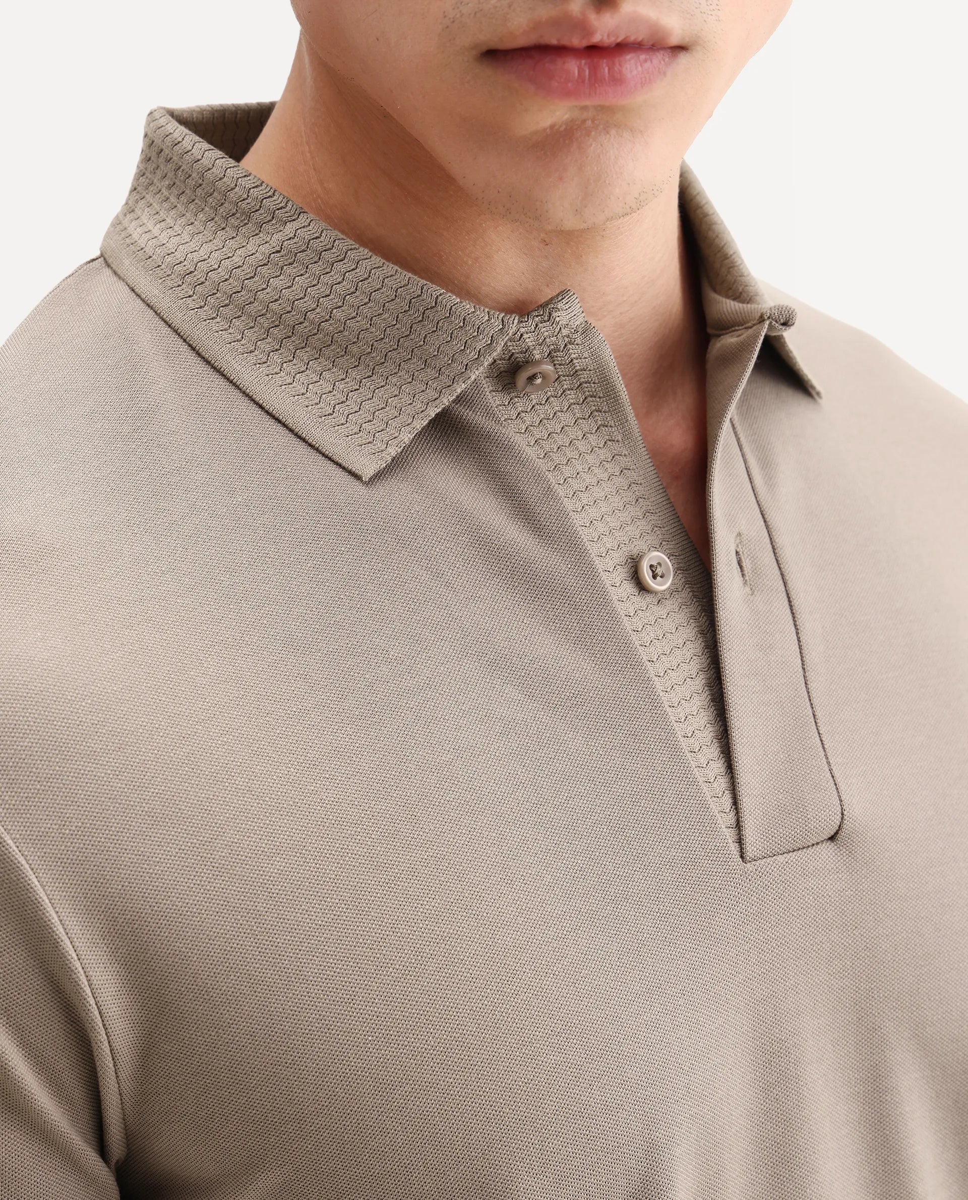 Rare Rabbit Men's Braf Dusky Brown Cotton Blend Plain Regular Fit Half Sleeve Polo