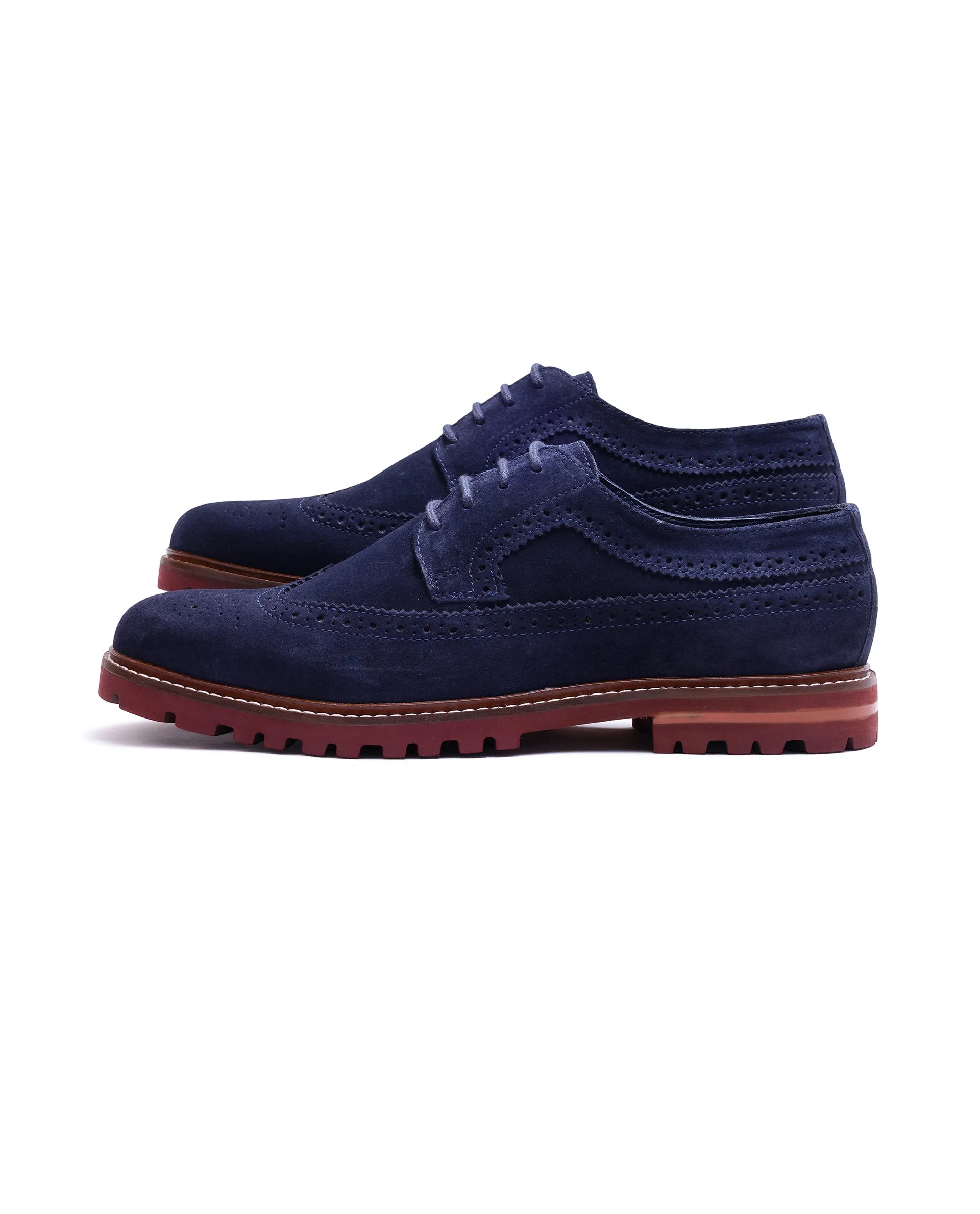 Rare Rabbit Men Brix Navy Suede Lace-Up Closure Shoes