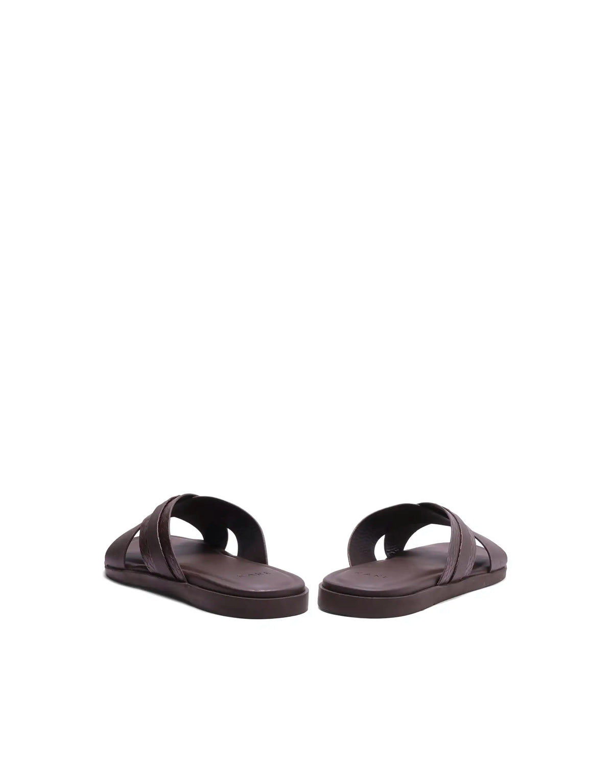 Rarez Men's Buck Dark Holy Rust Leather Regular Sandal