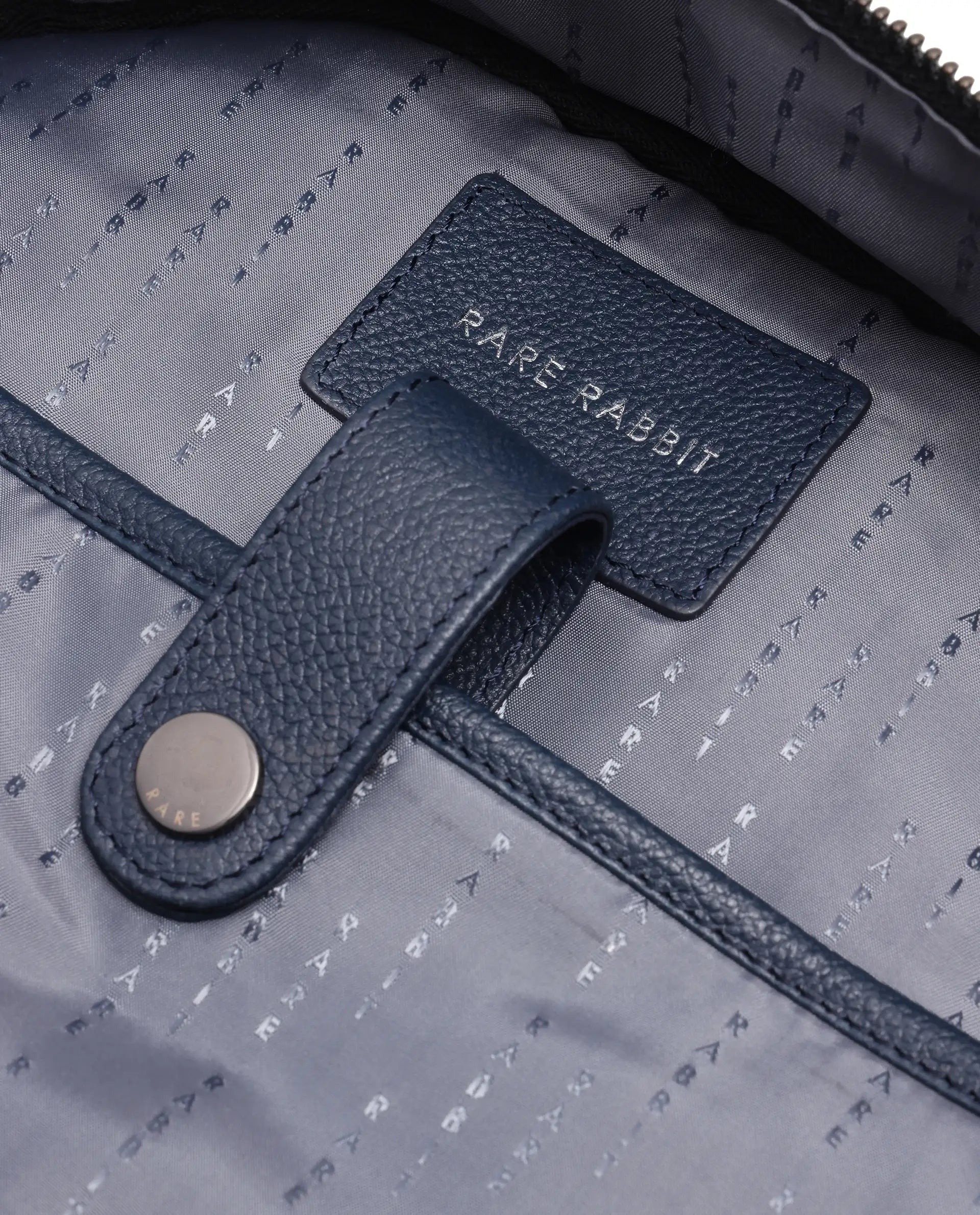 Rare Rabbit Men's Metan Blue Plain Bag