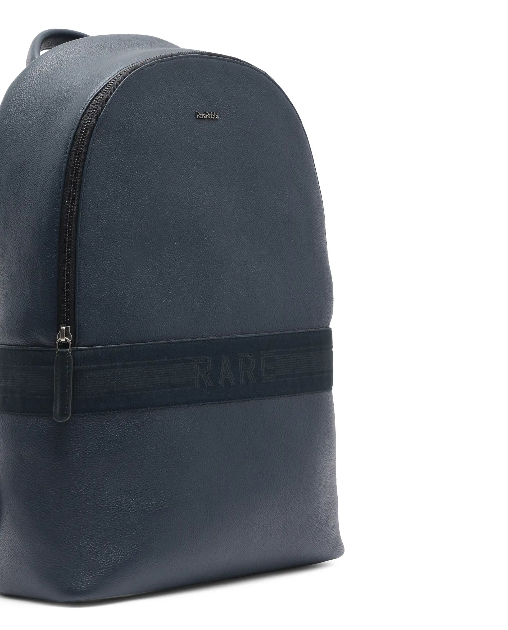 Rare Rabbit Men's Metan Blue Plain Bag