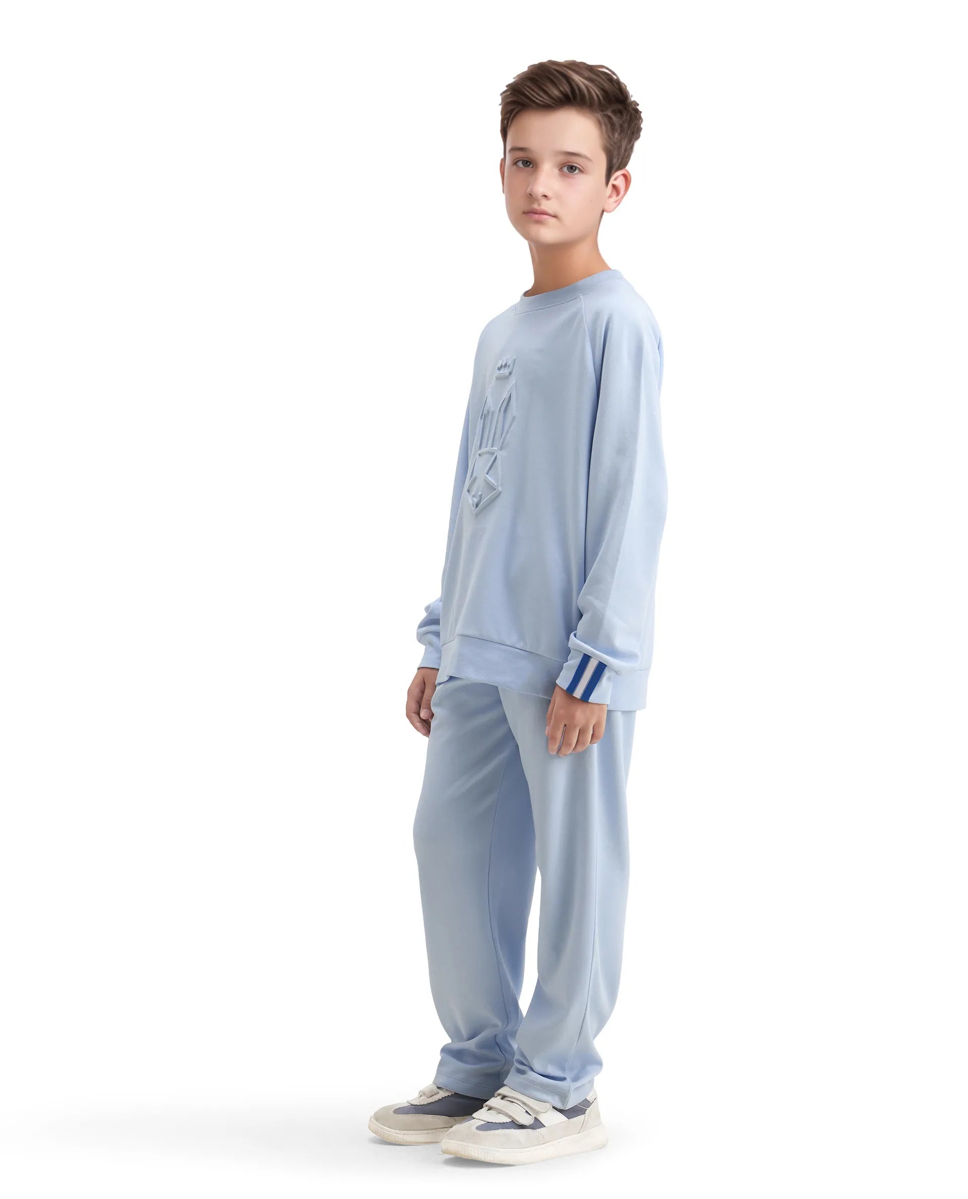 Rare Ones Kids Cadi-B Lilac Cotton Blend Drawstring Closure Straight Fit Solid Trackpant