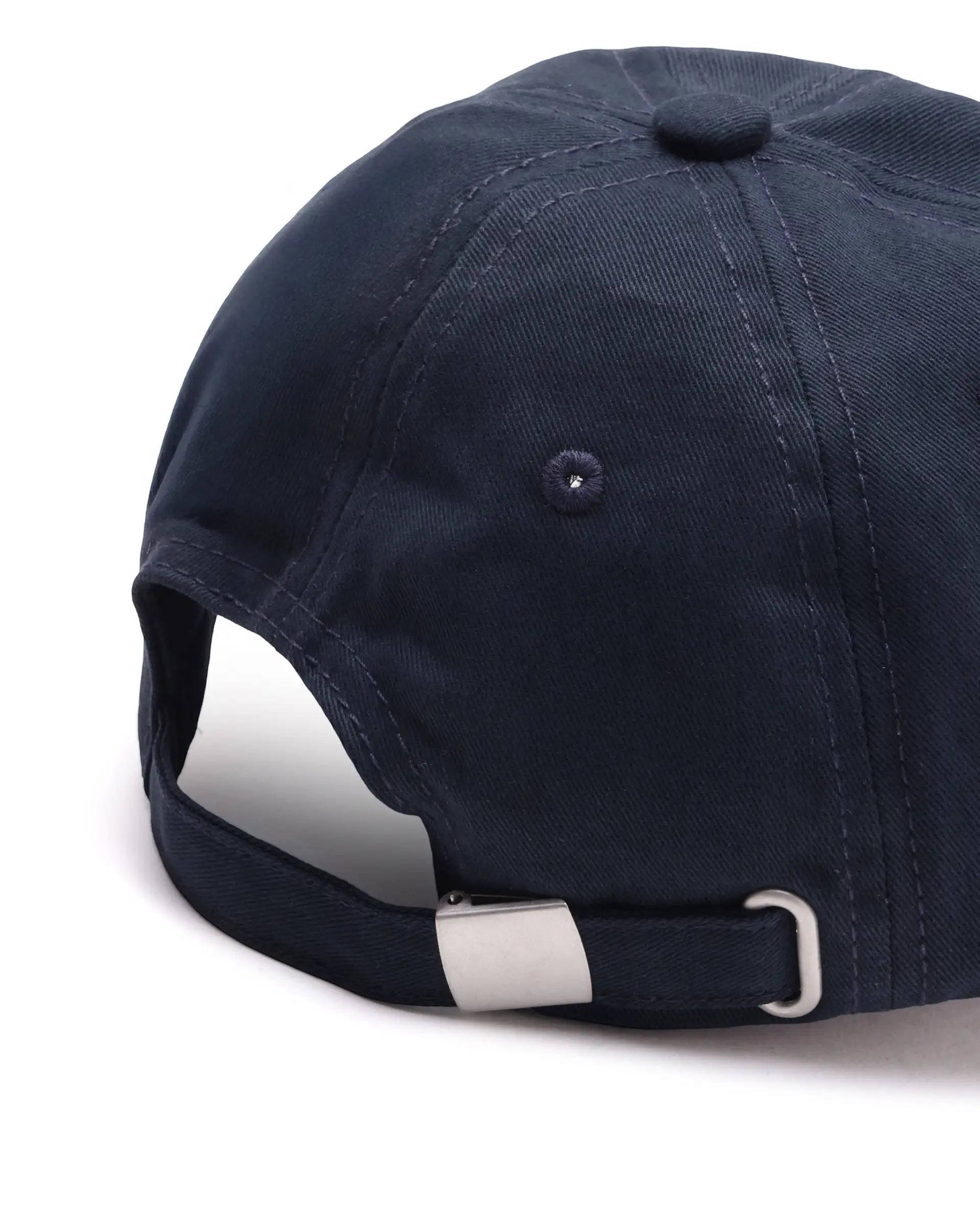 Rare Ones Kids Cafu-Y Dark Navy Blue Cotton Buckle Strap Closure Cap