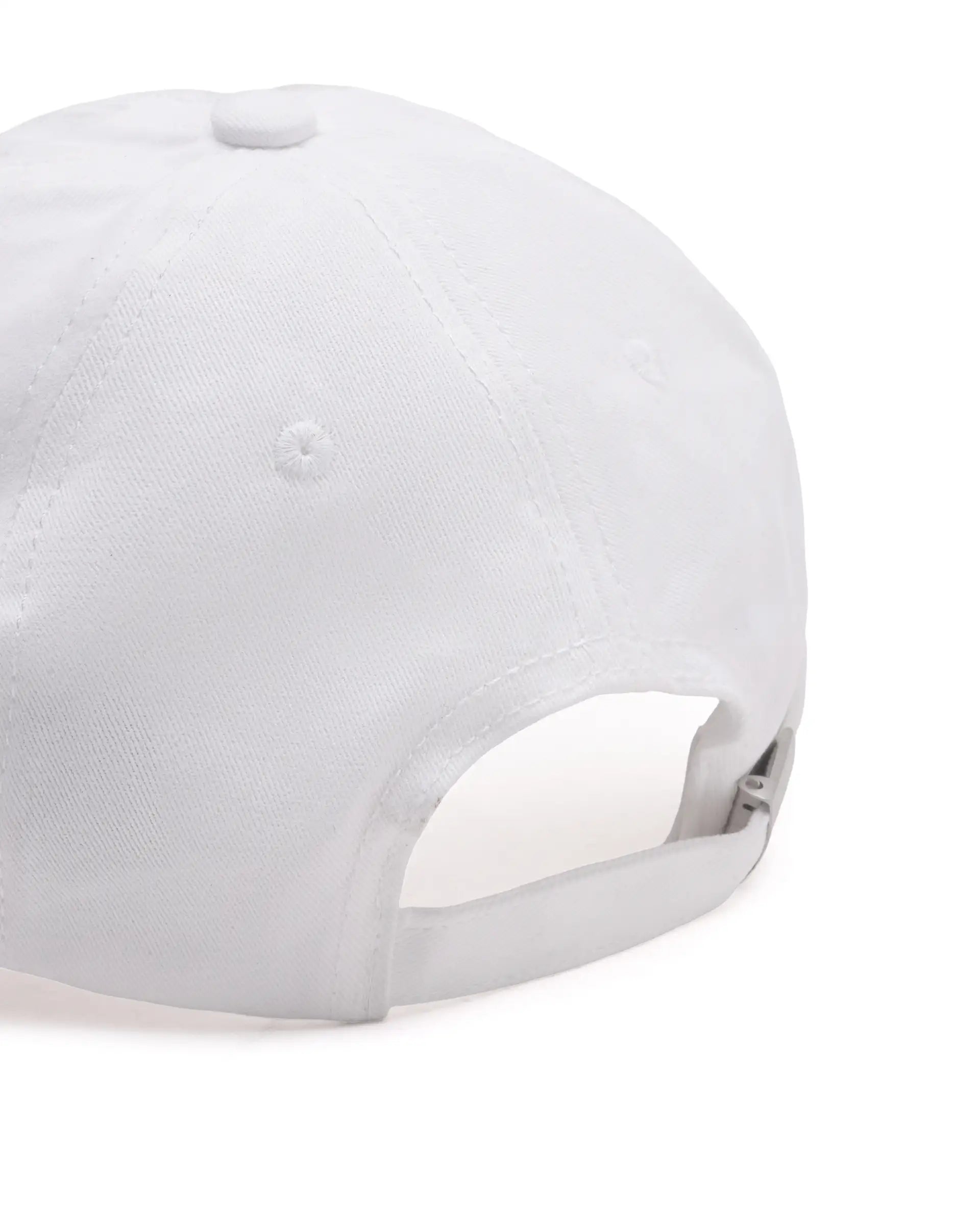 Rare Ones Kids Cafu-Y White Cotton Buckle Strap Closure Cap