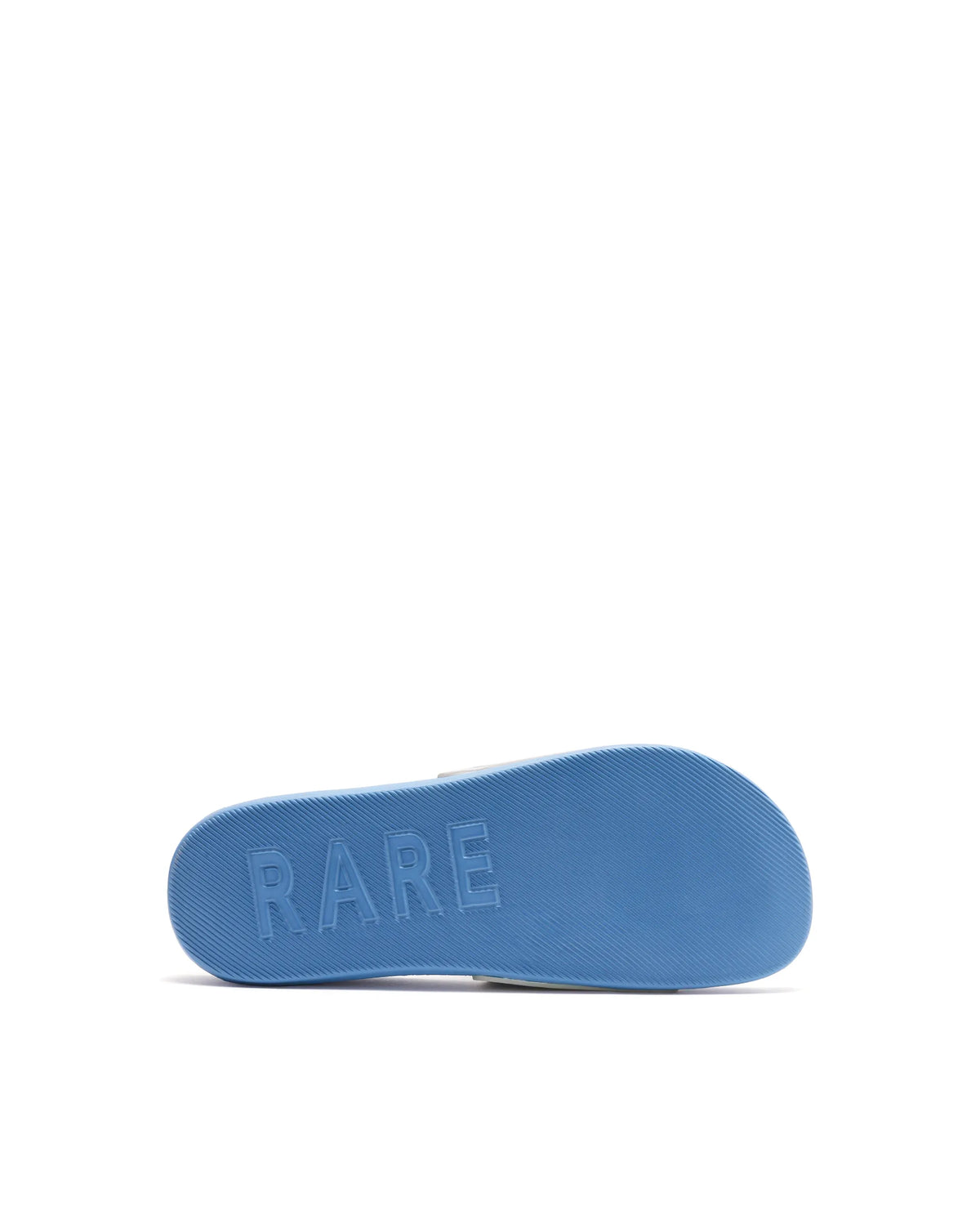 Rarez Mens Calmo Primary Blue/Cream Non-Leather Regular Typography Print Sandal
