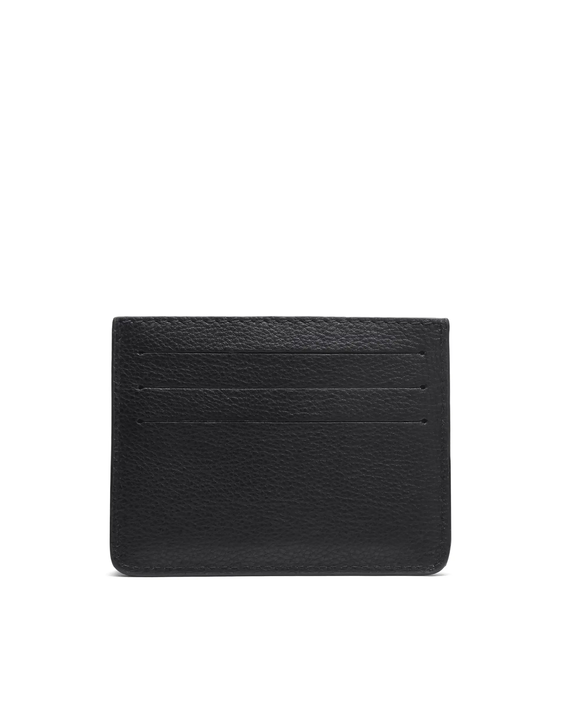 Rare Rabbit Men's Cardc Black Leather Card Holder