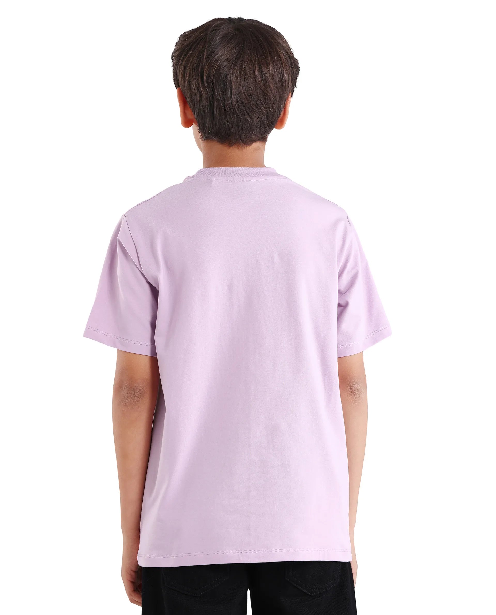 Rare Ones Kids Cassy Light Pink Cotton Blend Pull-On Closure Flock Regular Fit T-Shirt