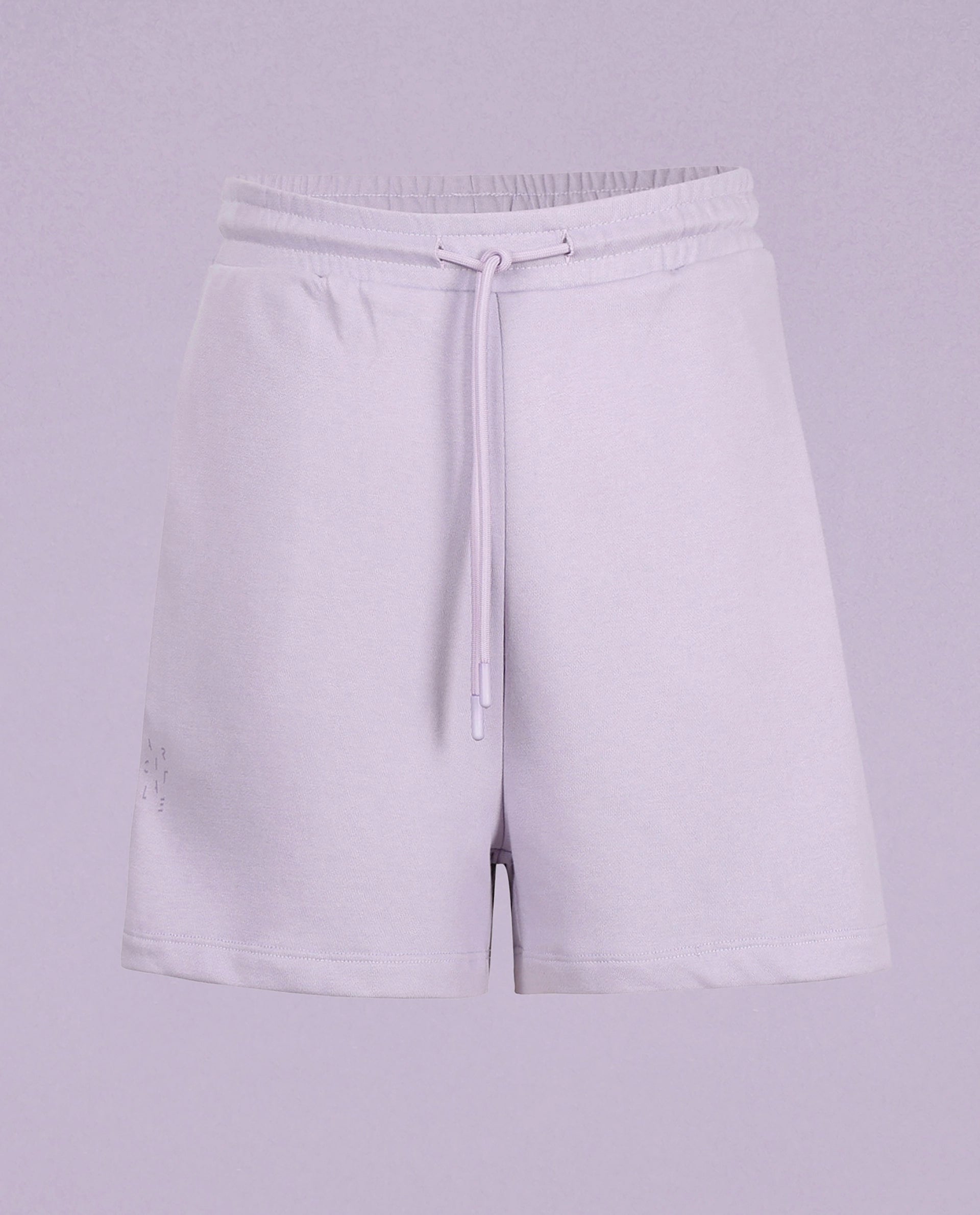 Rareism Women Ciri Light Pink Cotton Poly Fabric Relaxed Fit Solid Mid Rise Shorts