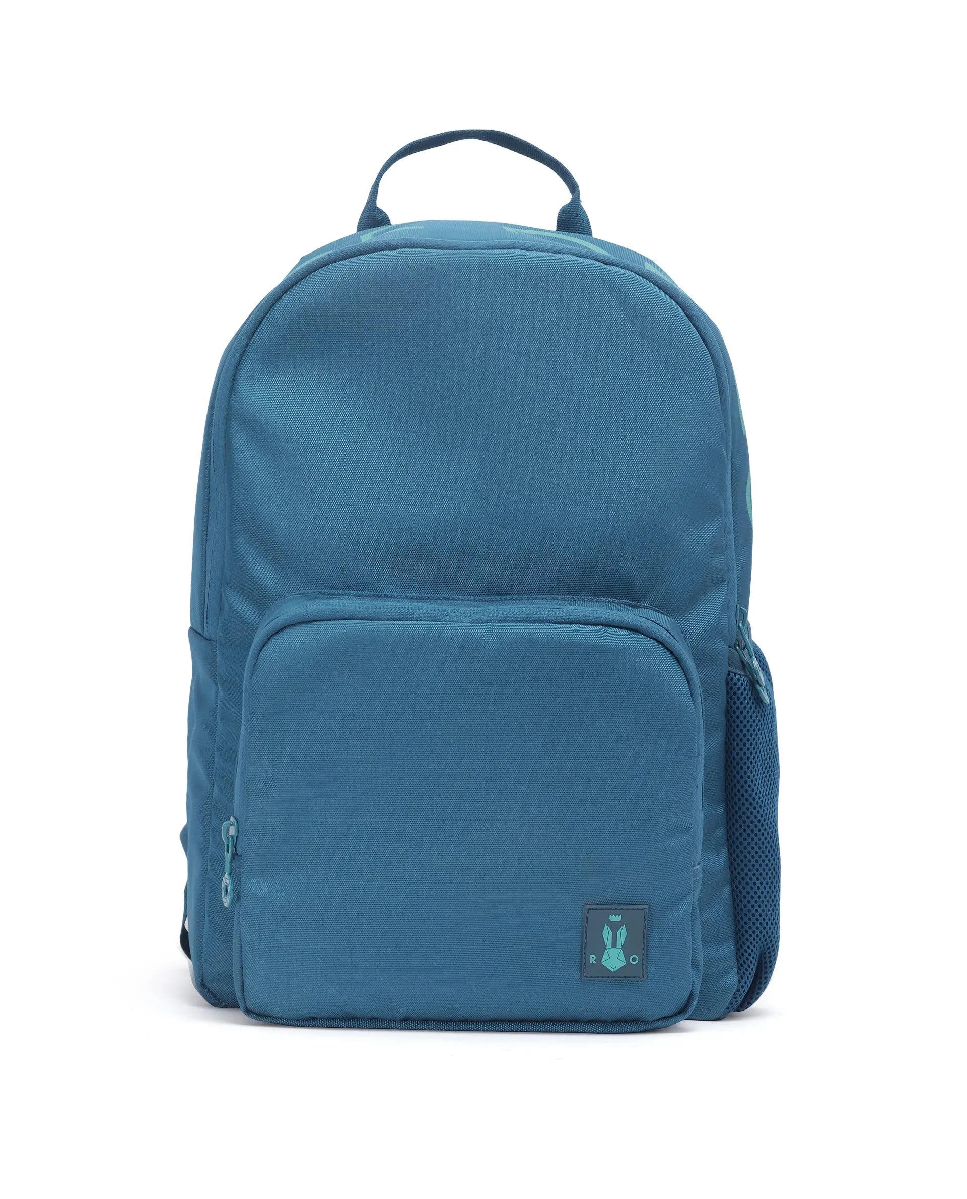 Rare Ones Kids Clay Torquoise Zipper PU Coated Polyester Backpack