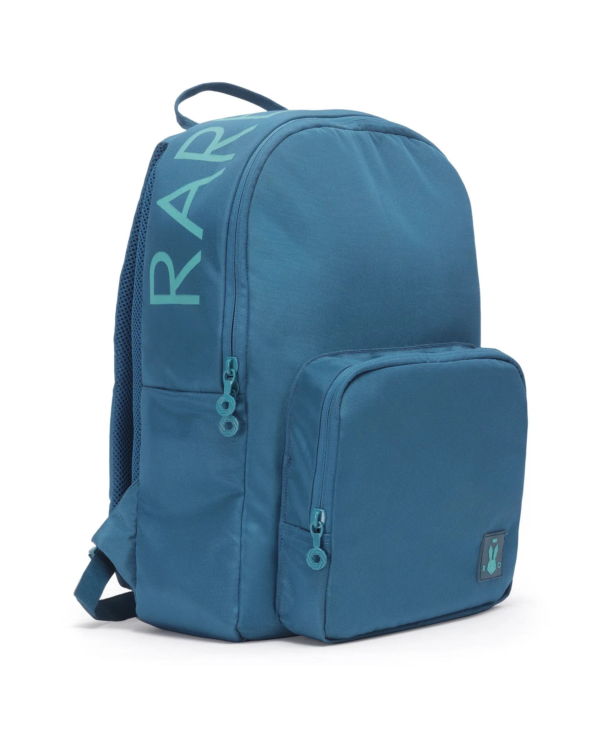 Rare Ones Kids Clay Torquoise Zipper PU Coated Polyester Backpack