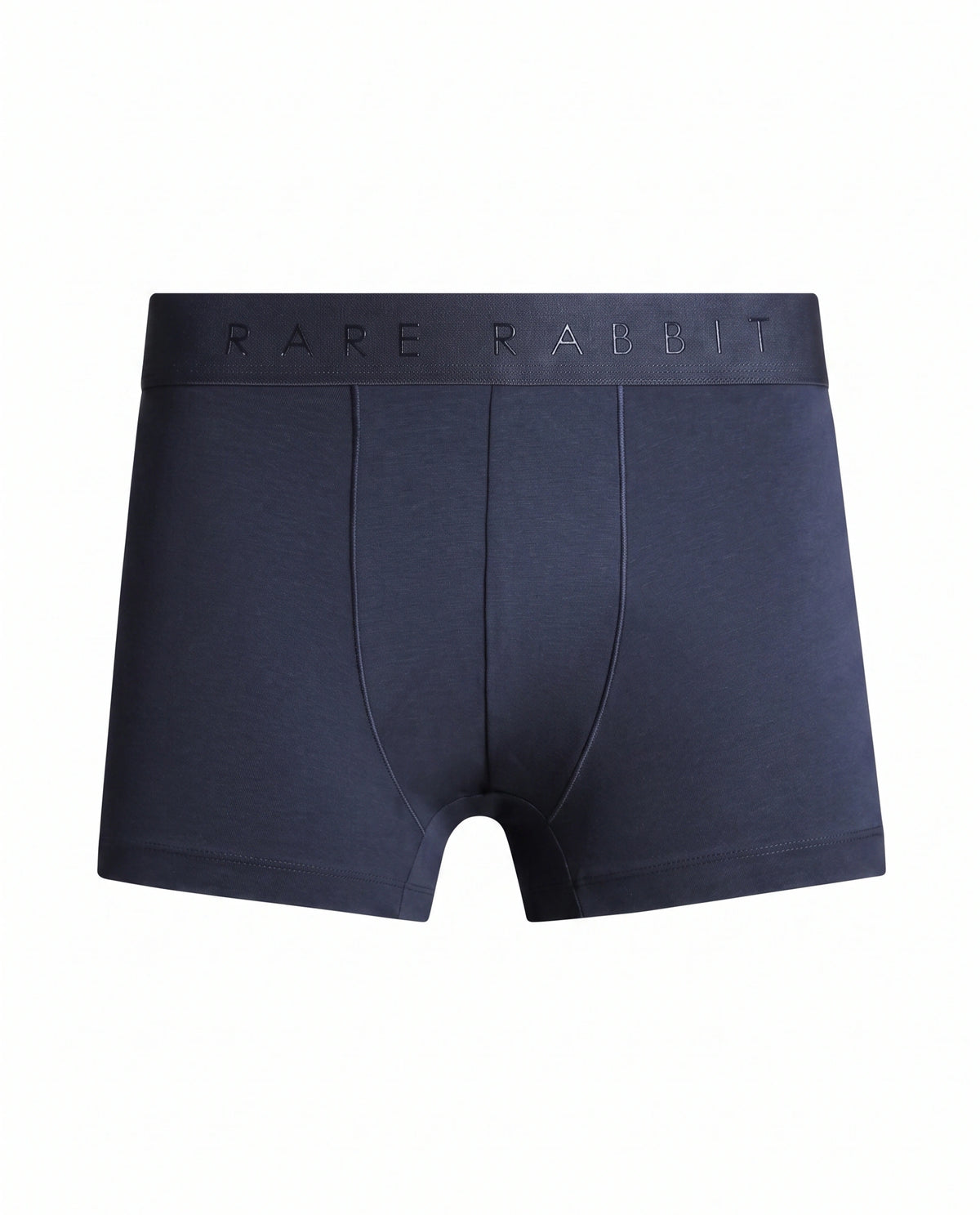 Rare Rabbit Men Close Navy Soft Cotton Stretch Trunks