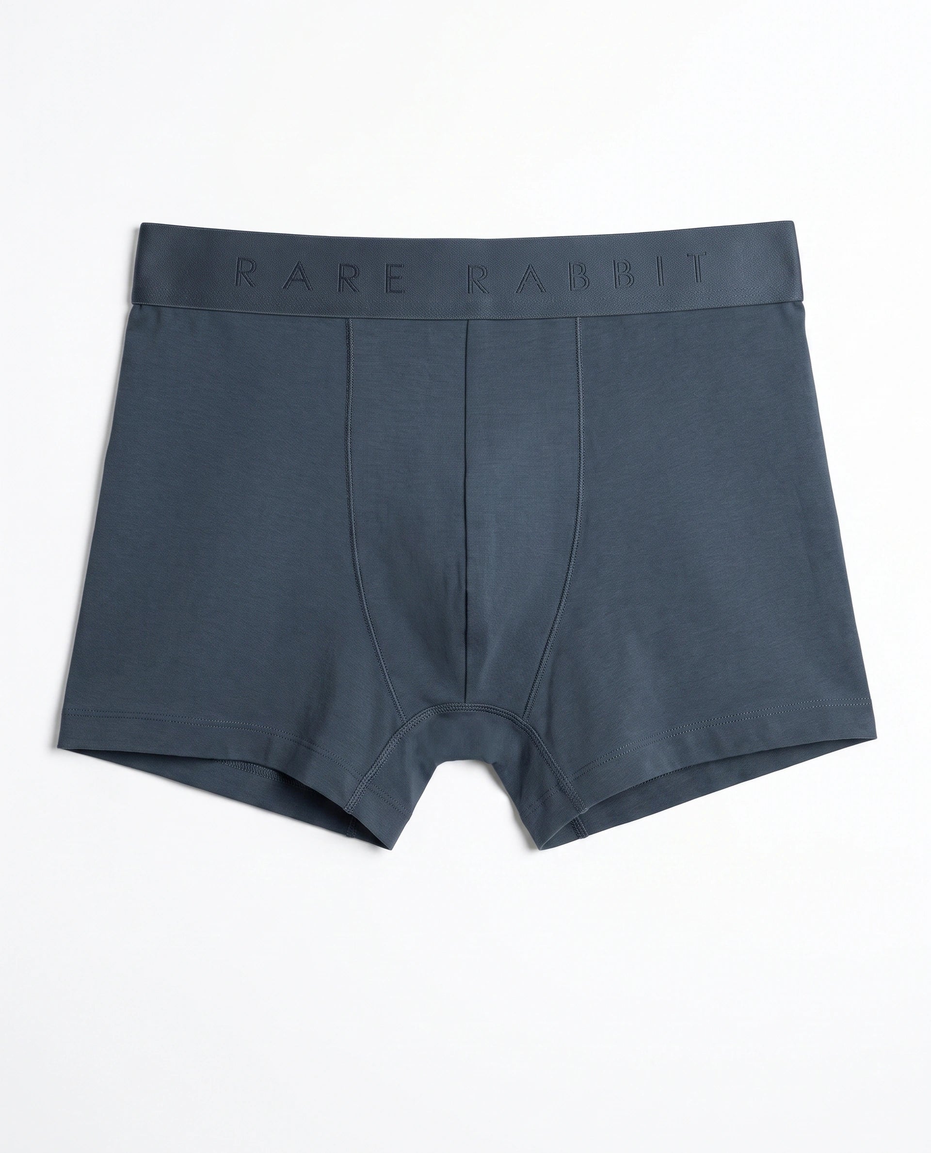 Rare Rabbit Men Close Teal Soft Cotton Stretch Trunks