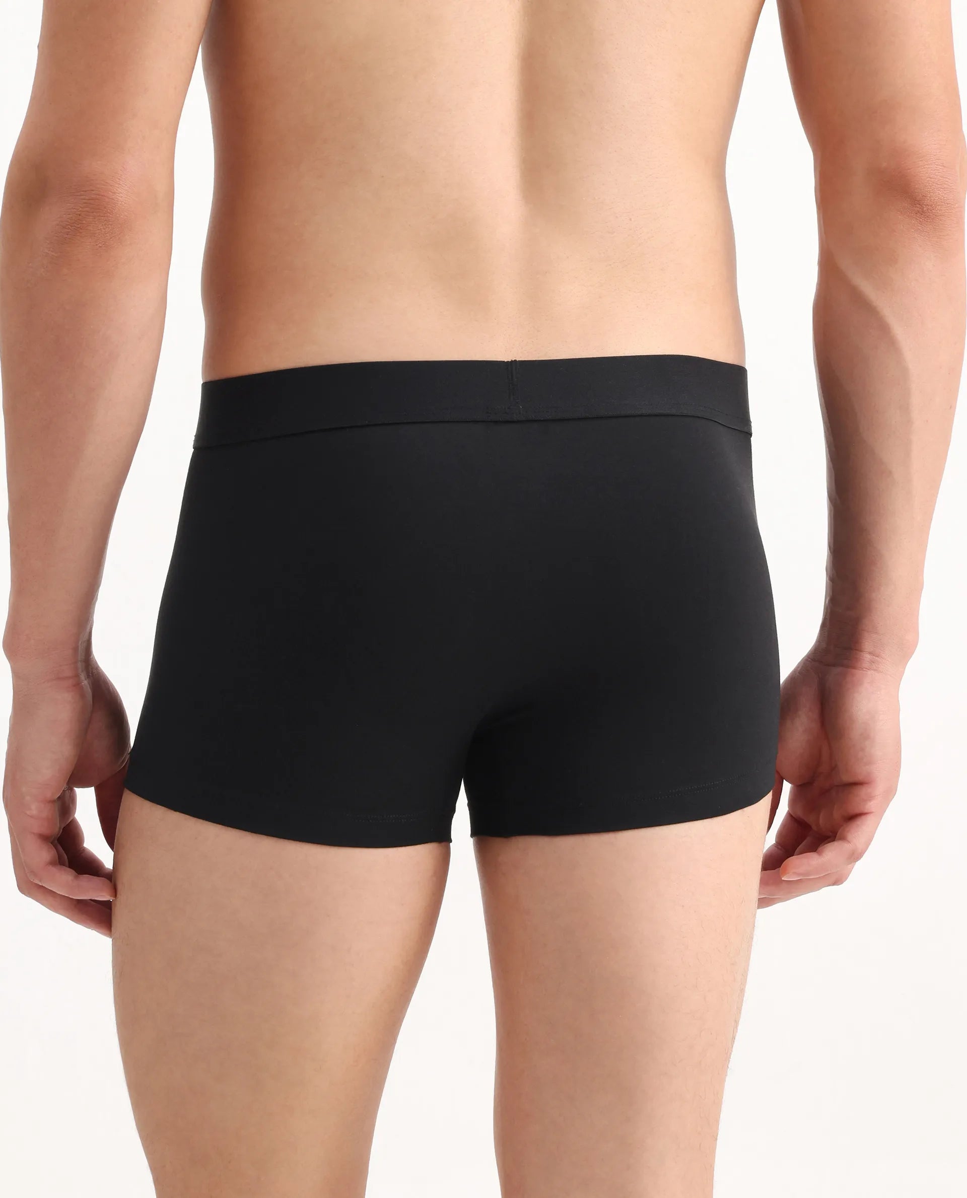 Rare Rabbit Men Close Black Soft Cotton Stretch Trunks