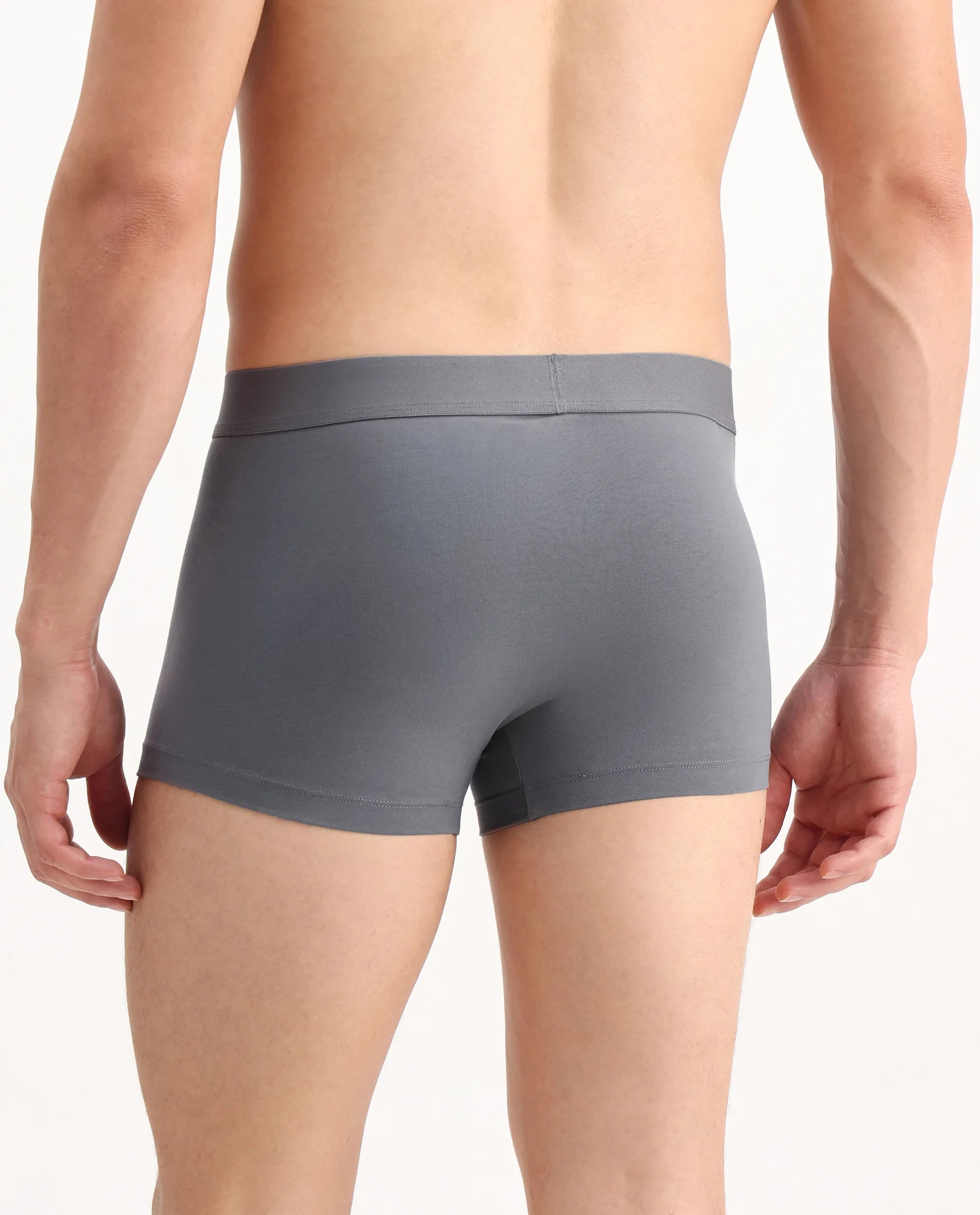 Rare Rabbit Men Close Grey Soft Cotton Stretch Trunks