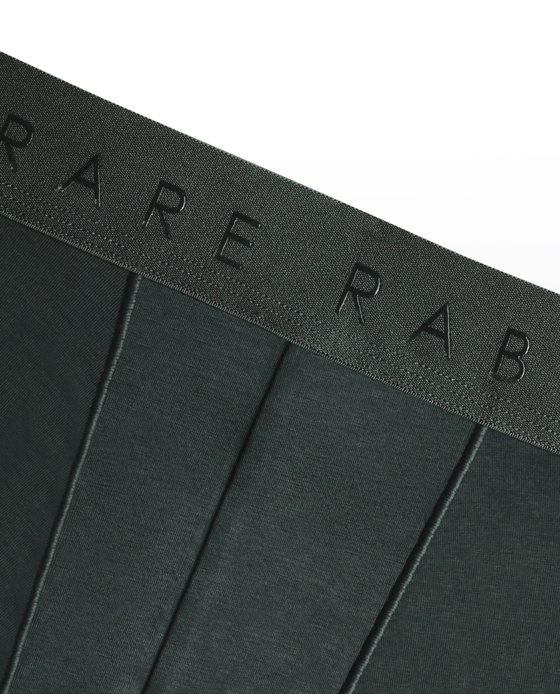 Rare Rabbit Men Close Olive Soft Cotton Stretch Trunks