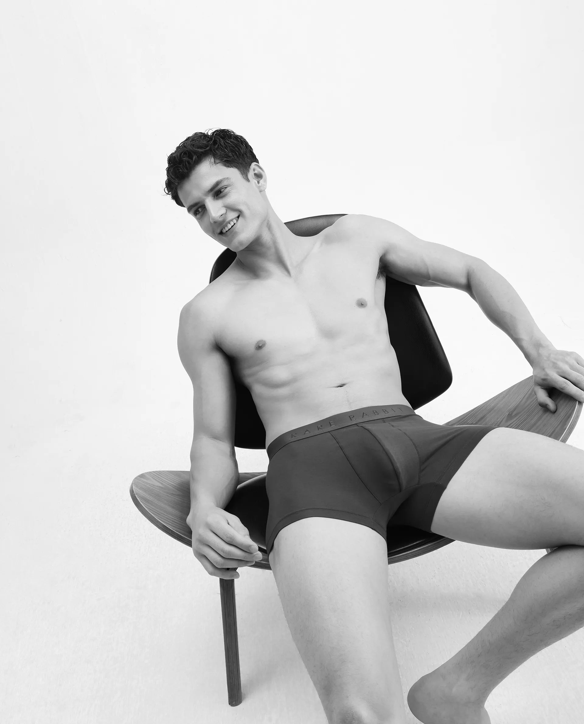 Rare Rabbit Men Close Teal Soft Cotton Stretch Trunks