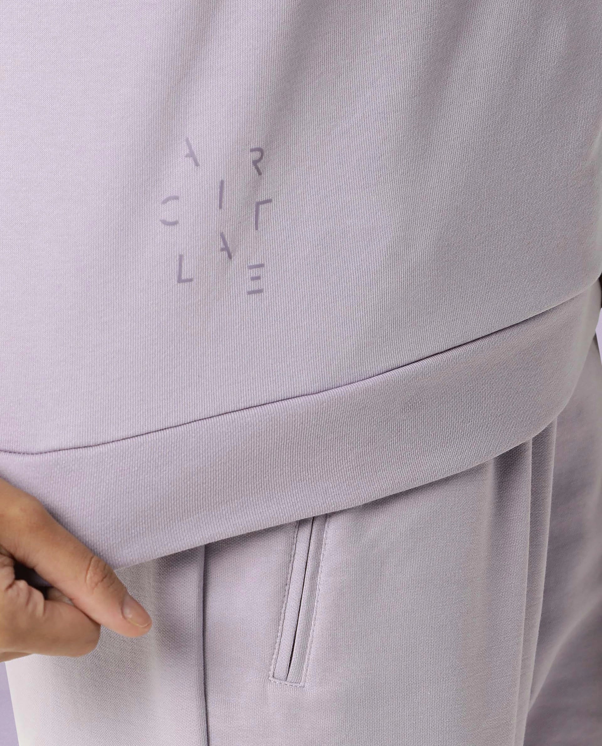 Rareism Women Coco Light Pink Cotton Fabric Half Sleeves Relaxed Fit Solid Round Neck Sweat Tee