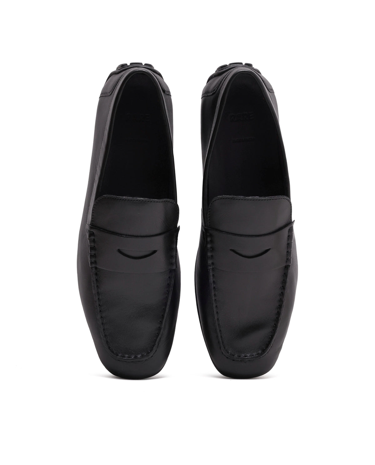 Rarez Men's Connor Primary Black Leather Regular Loafers