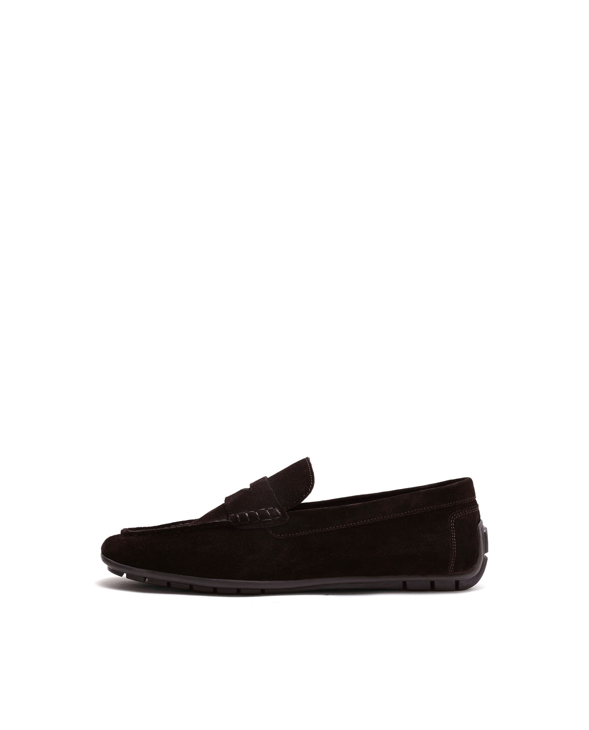Rarez Men's Connor Brown Suede Regular Slip-On Drivers