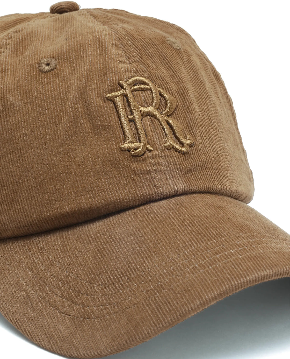 Rare Rabbit Men's Cordy Tan Cotton Regular Embroidered Cap