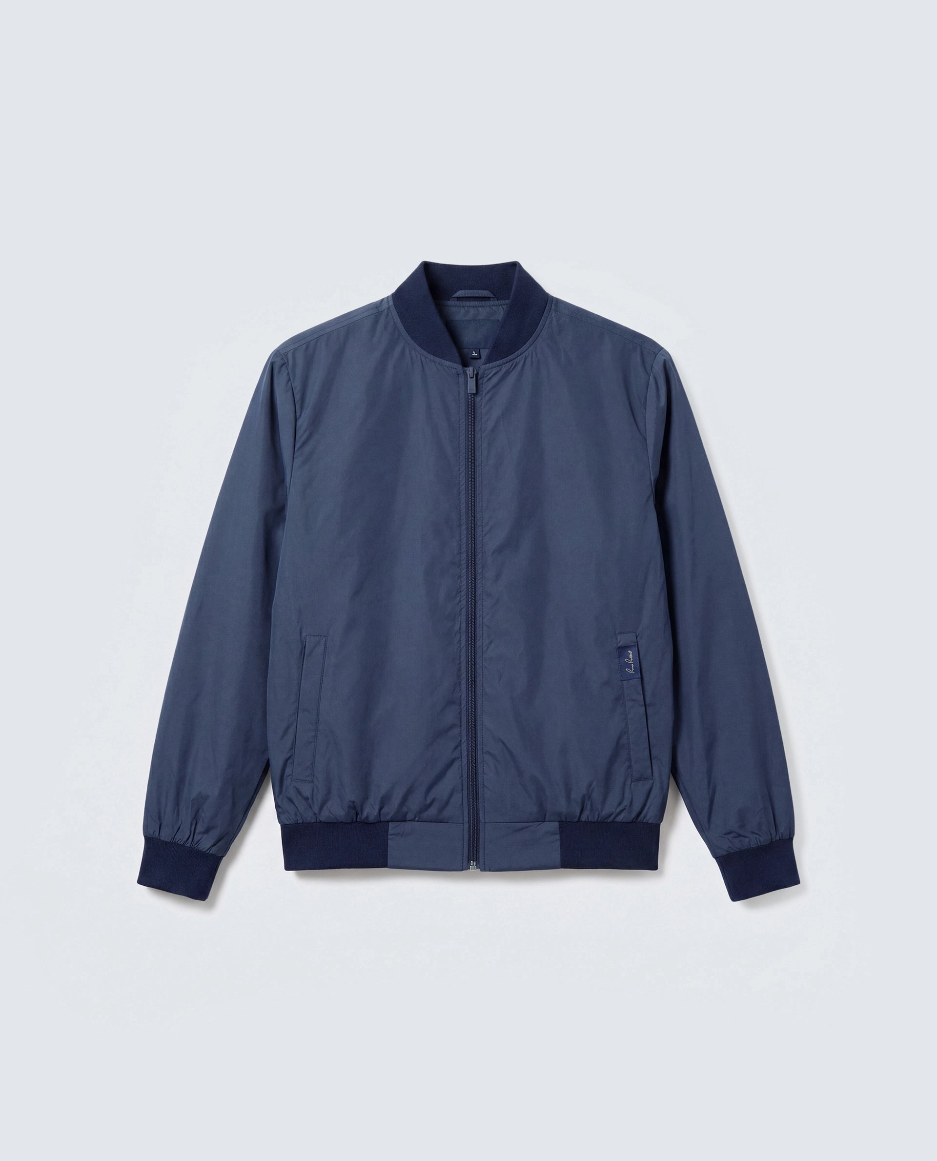 Rare Rabbit Men's Basic Corp Jack Navy Polyester Regular Plain Jacket
