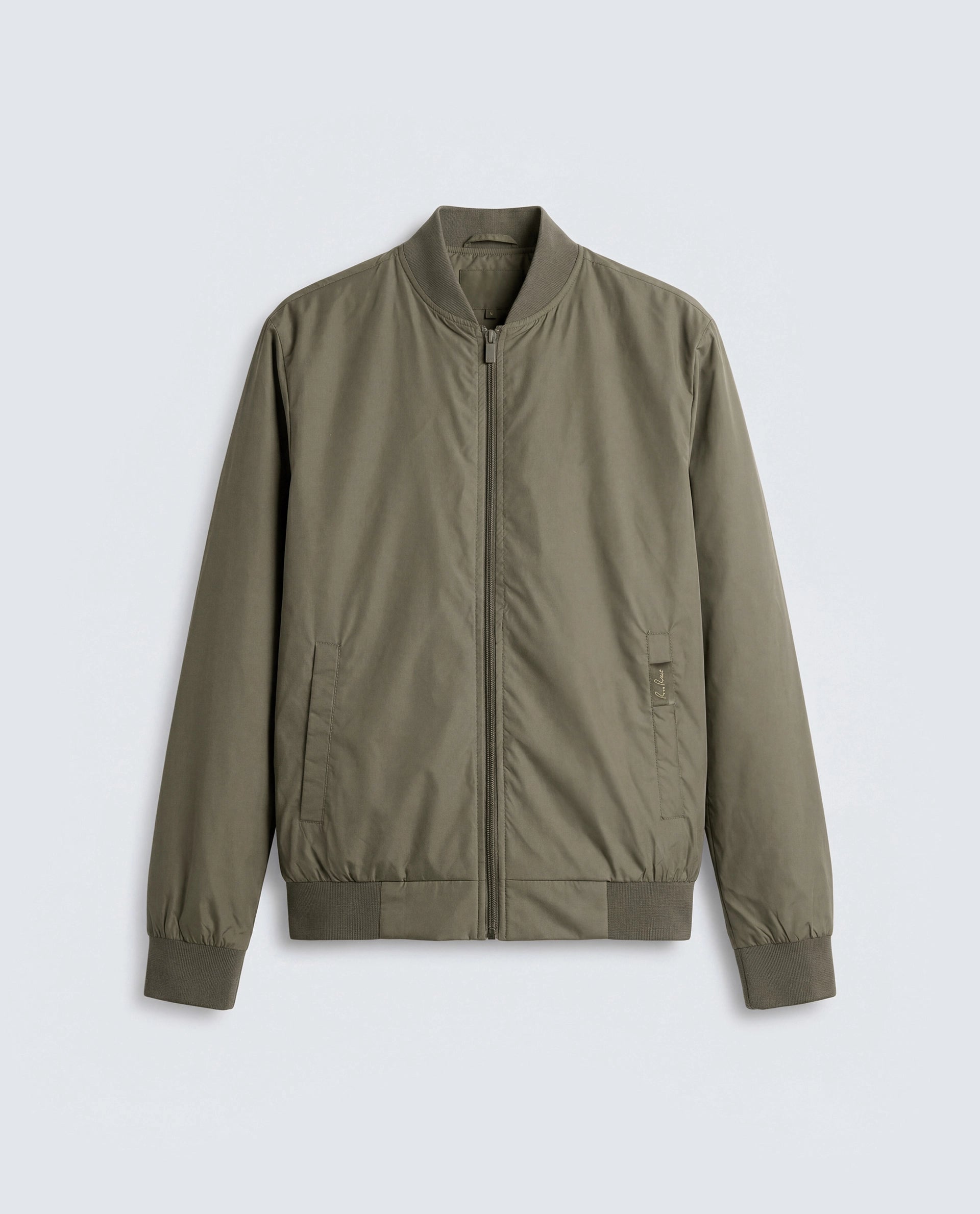 Rare Rabbit Men's Basic Corp Jack Olive Polyester Regular Plain Jacket
