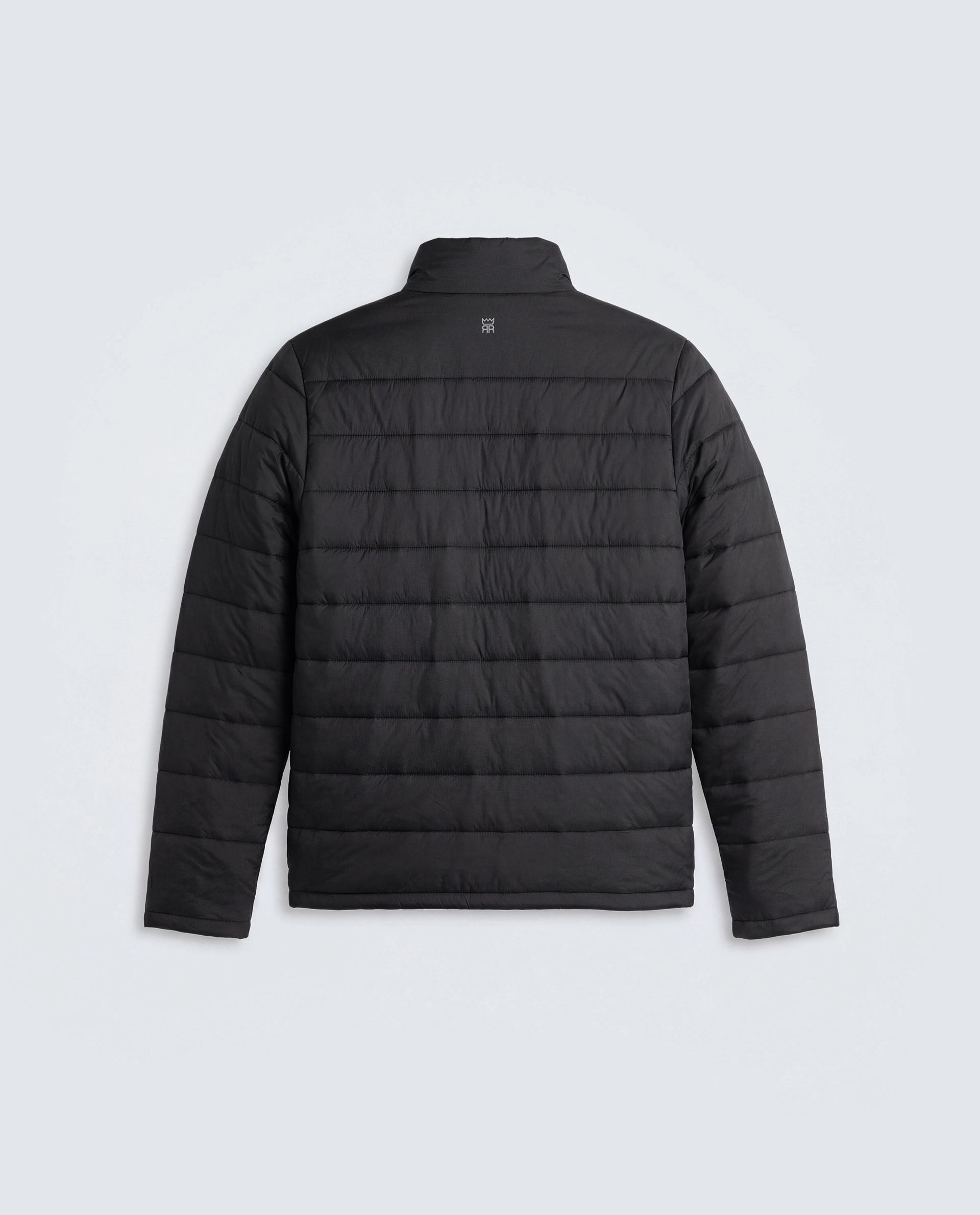 Rare Rabbit Men's Basic Corp Statement Fs Jacket Black Nylon Regular Plain Jacket