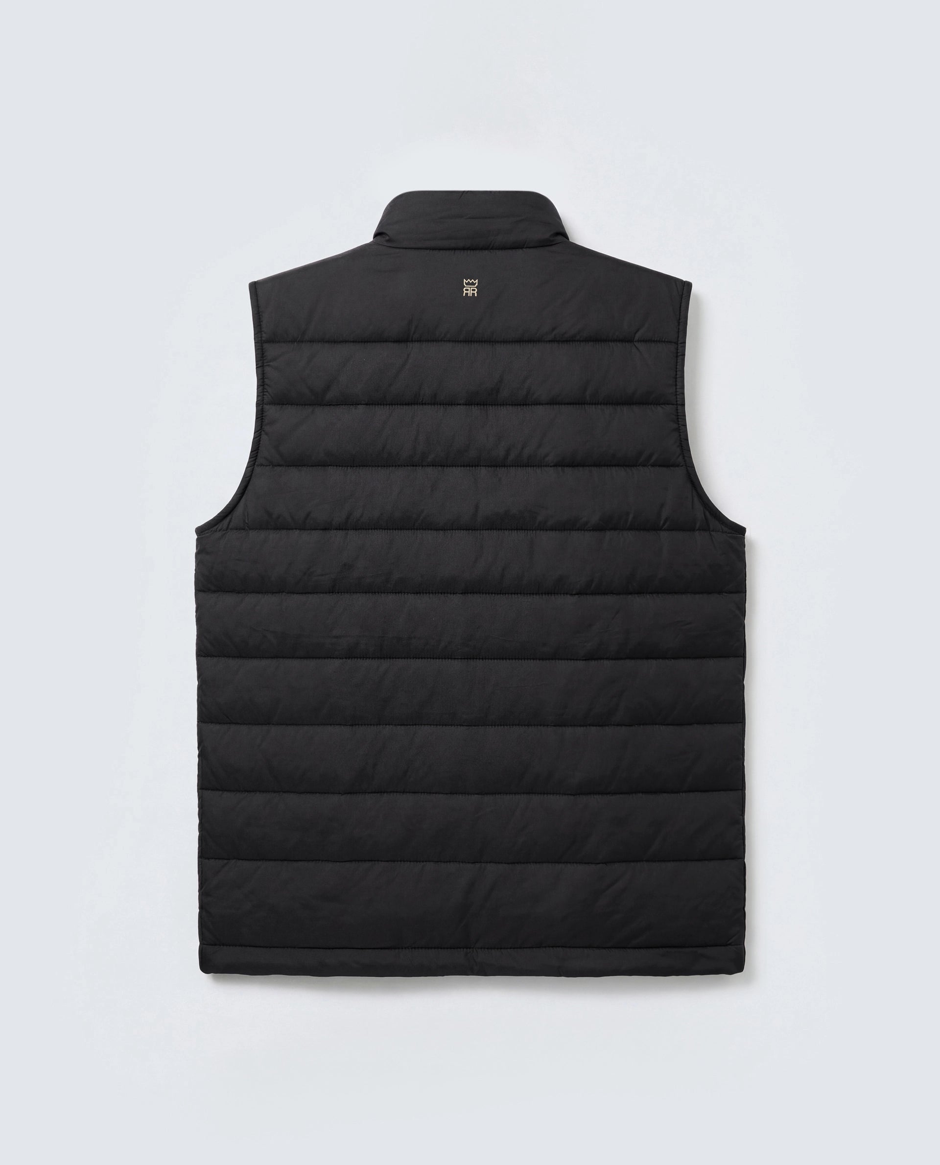 Rare Rabbit Men's Basic Corp Statement Sleeveless Jacket Black Cotton Regular Plain Jacket