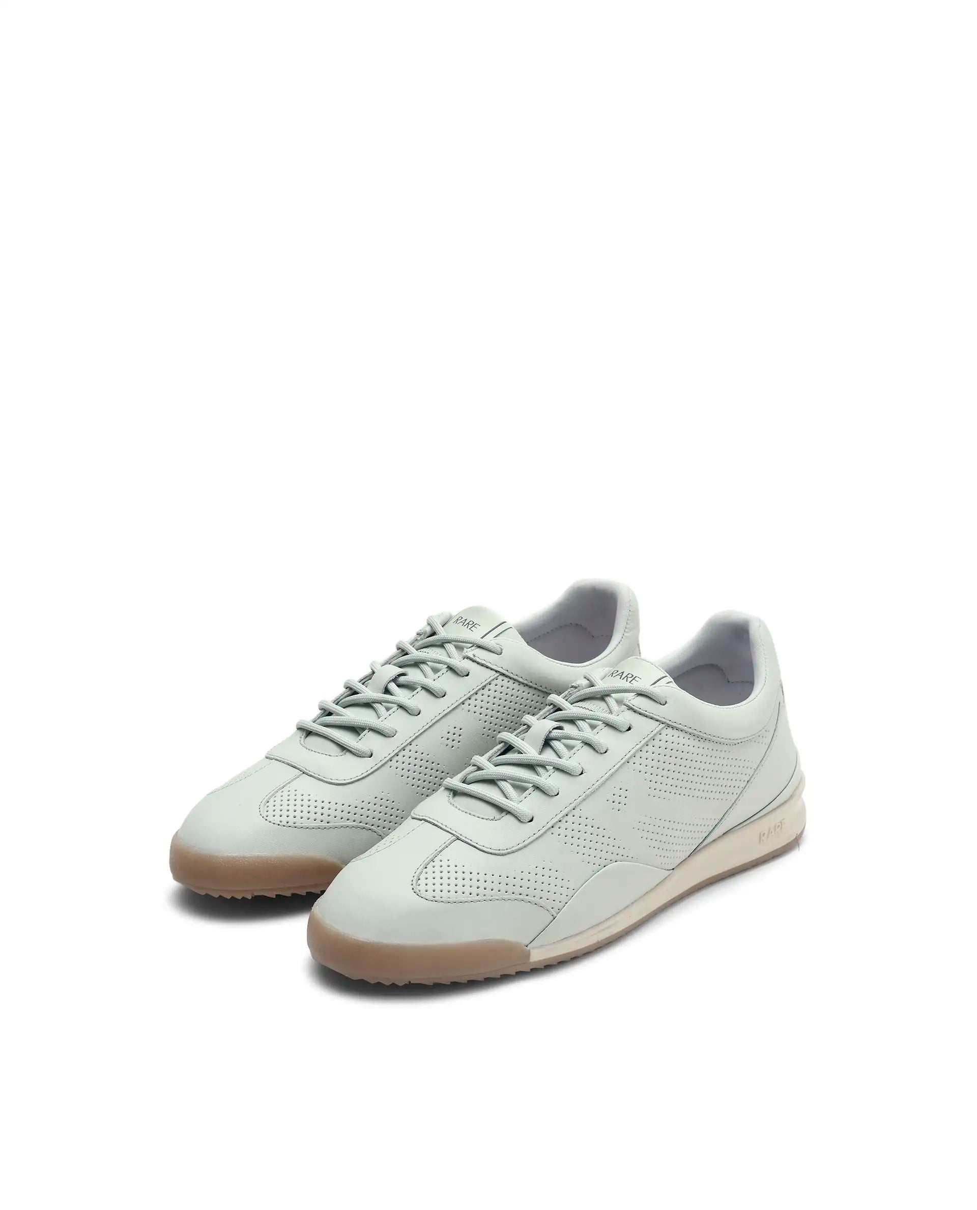 Rare Rabbit Men's Cryon Light Green Leather Sneaker