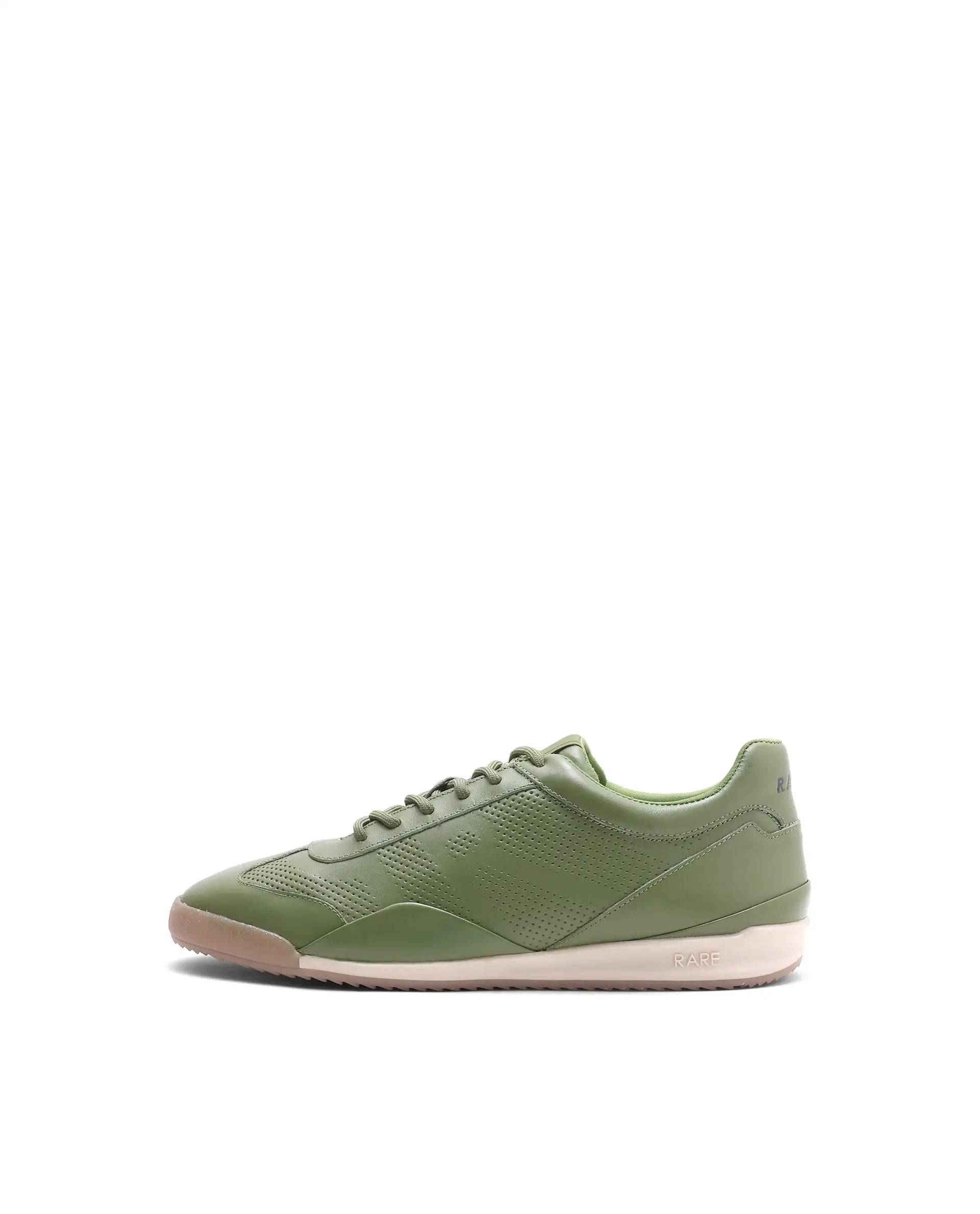 Rare Rabbit Men's Cryon Matcha Leather Sneaker